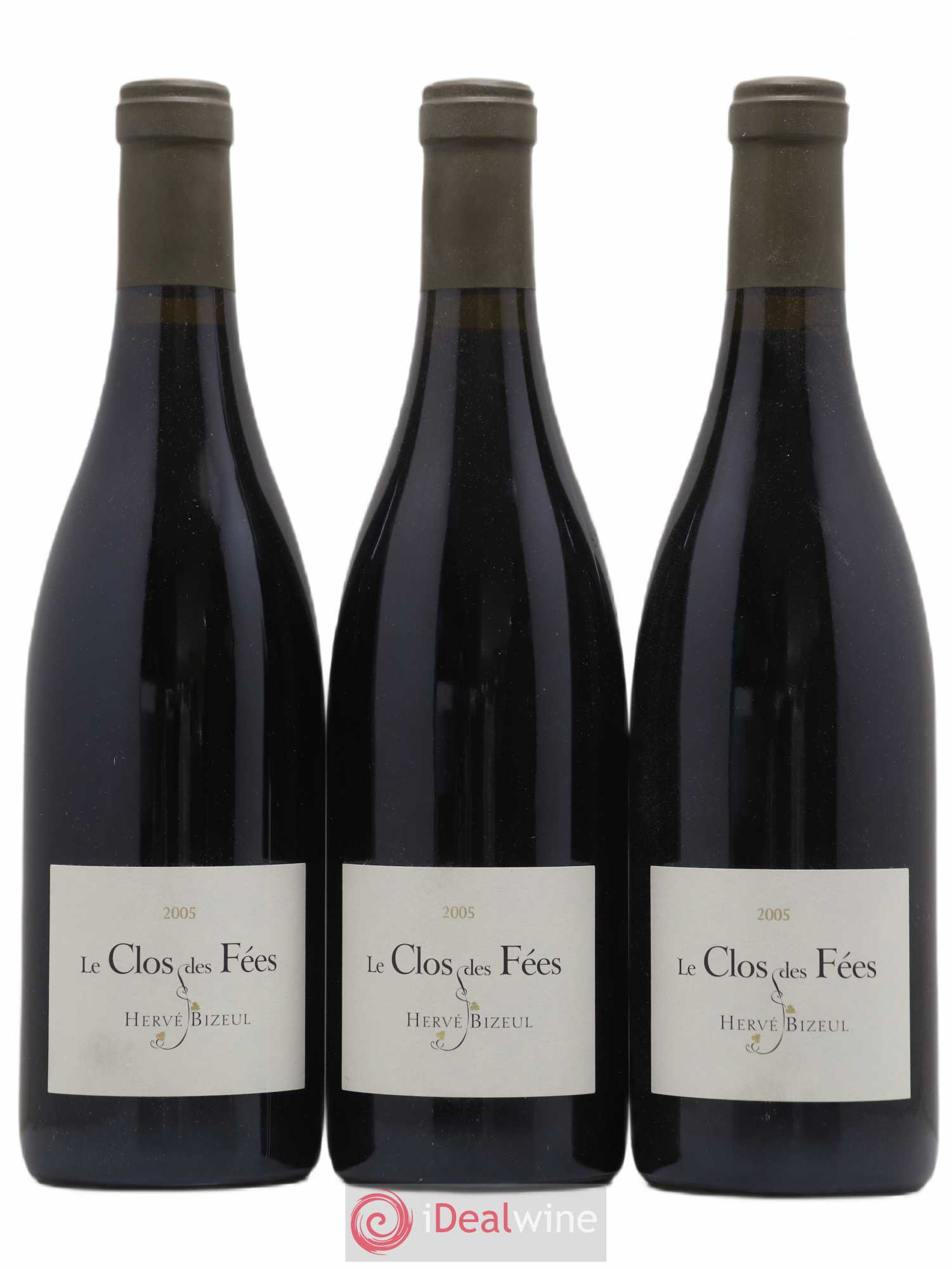 Côtes du Roussillon Villages Clos des Fées Hervé Bizeul 2005 - Lot de 3 bouteilles - 0