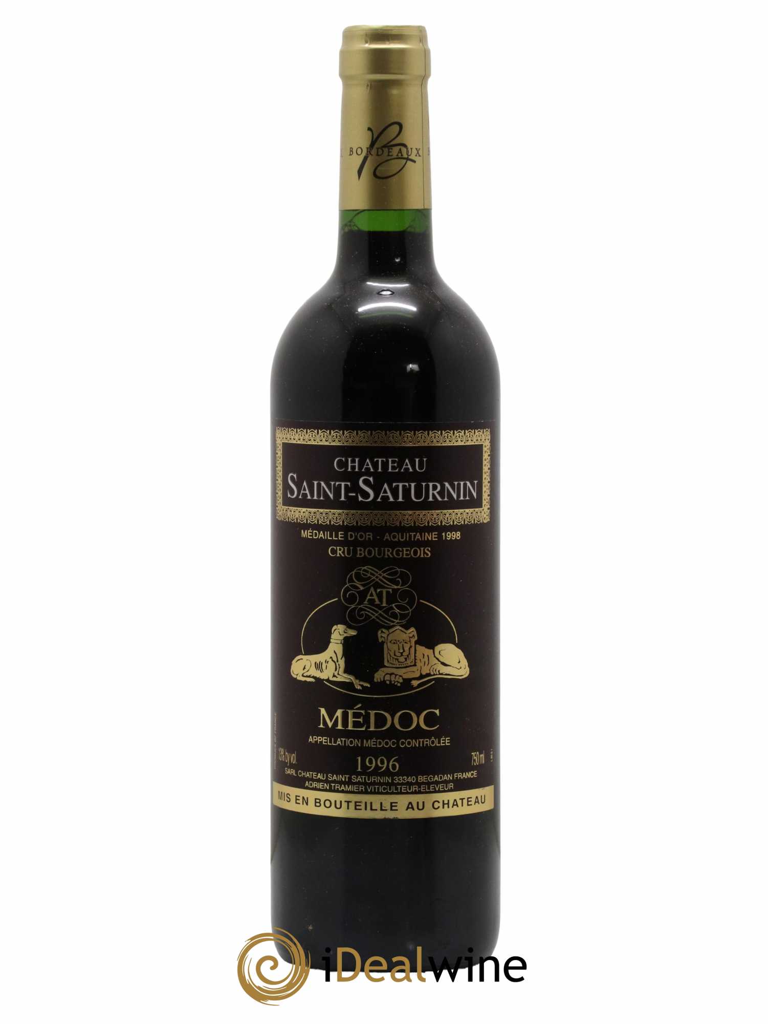 Médoc Château Saint-Saturnin 1996 - Lot de 1 bouteille - 0