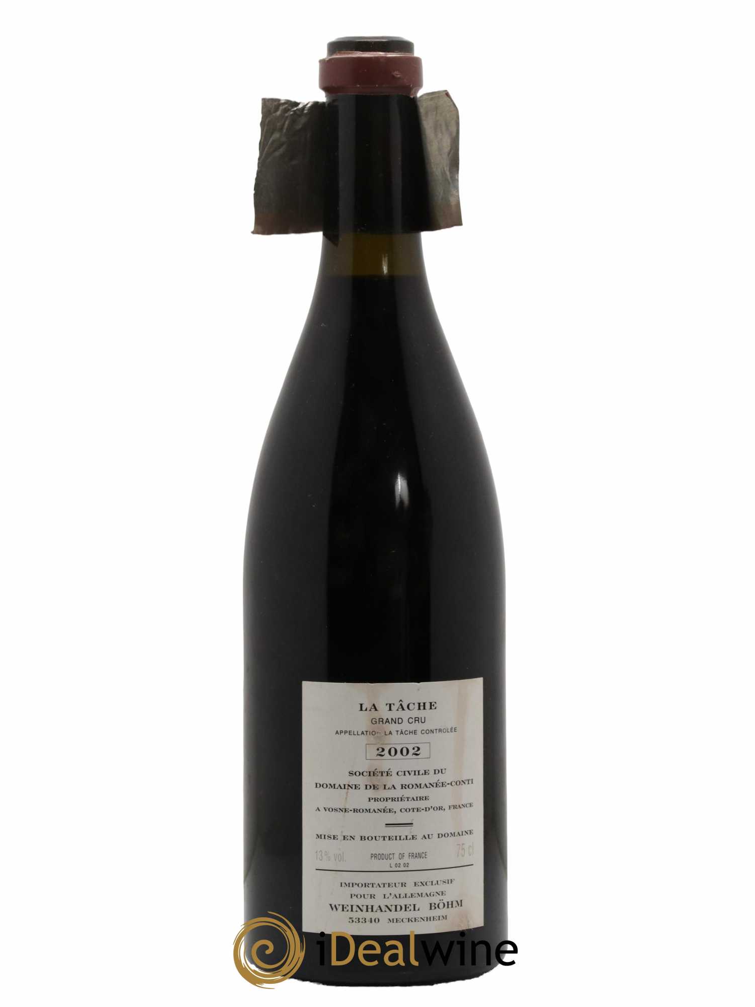 La Tâche Grand Cru Domaine de la Romanée-Conti 2002 - Lot de 1 bouteille - 2