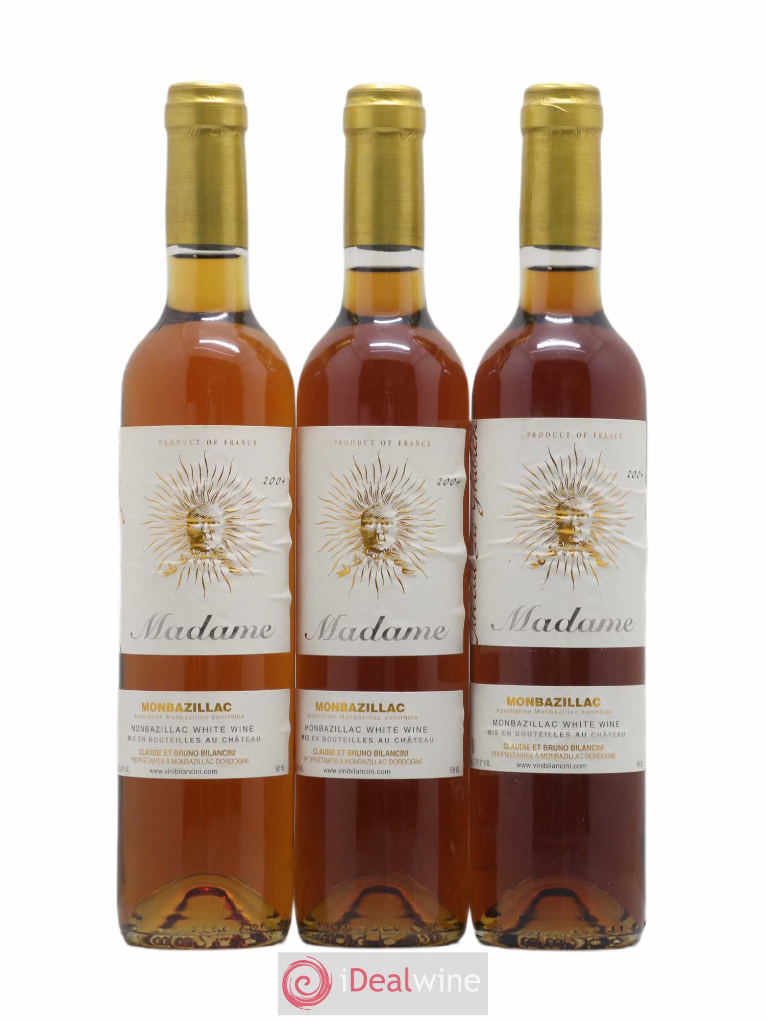 Monbazillac Château Tirecul La Gravière Cuvée Madame Bruno et Claudie Bilancini 50cl 2004 - Lotto di 3 bottiglie - 0