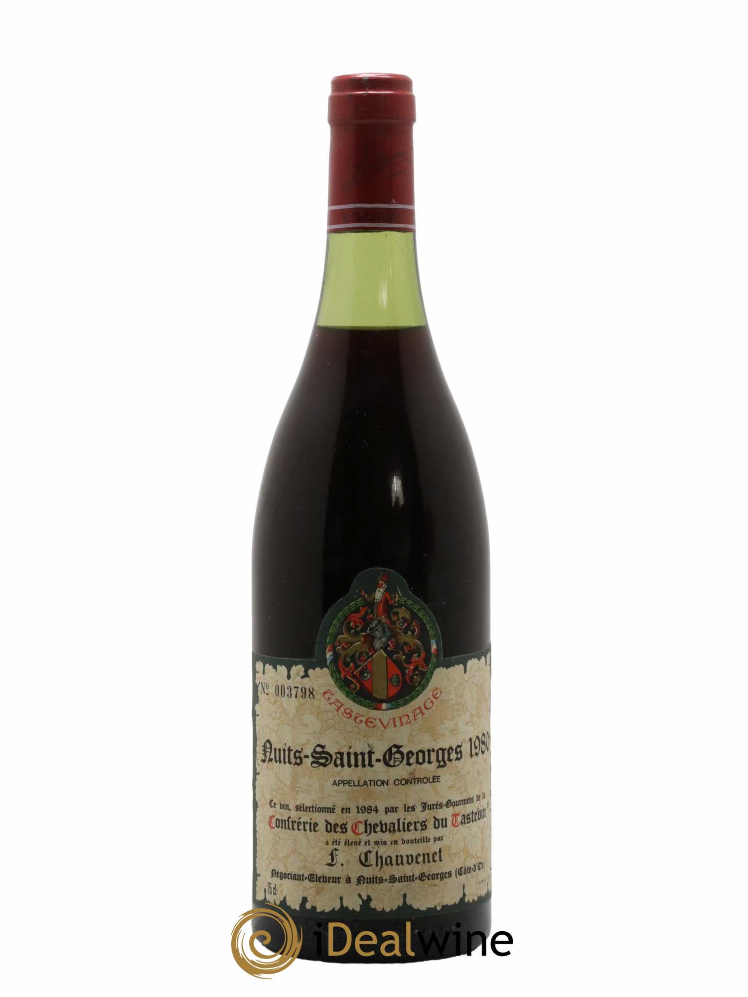 Nuits-Saint-Georges Chevaliers Tastevin Chauvenet 1980 - Lot de 1 bouteille - 0