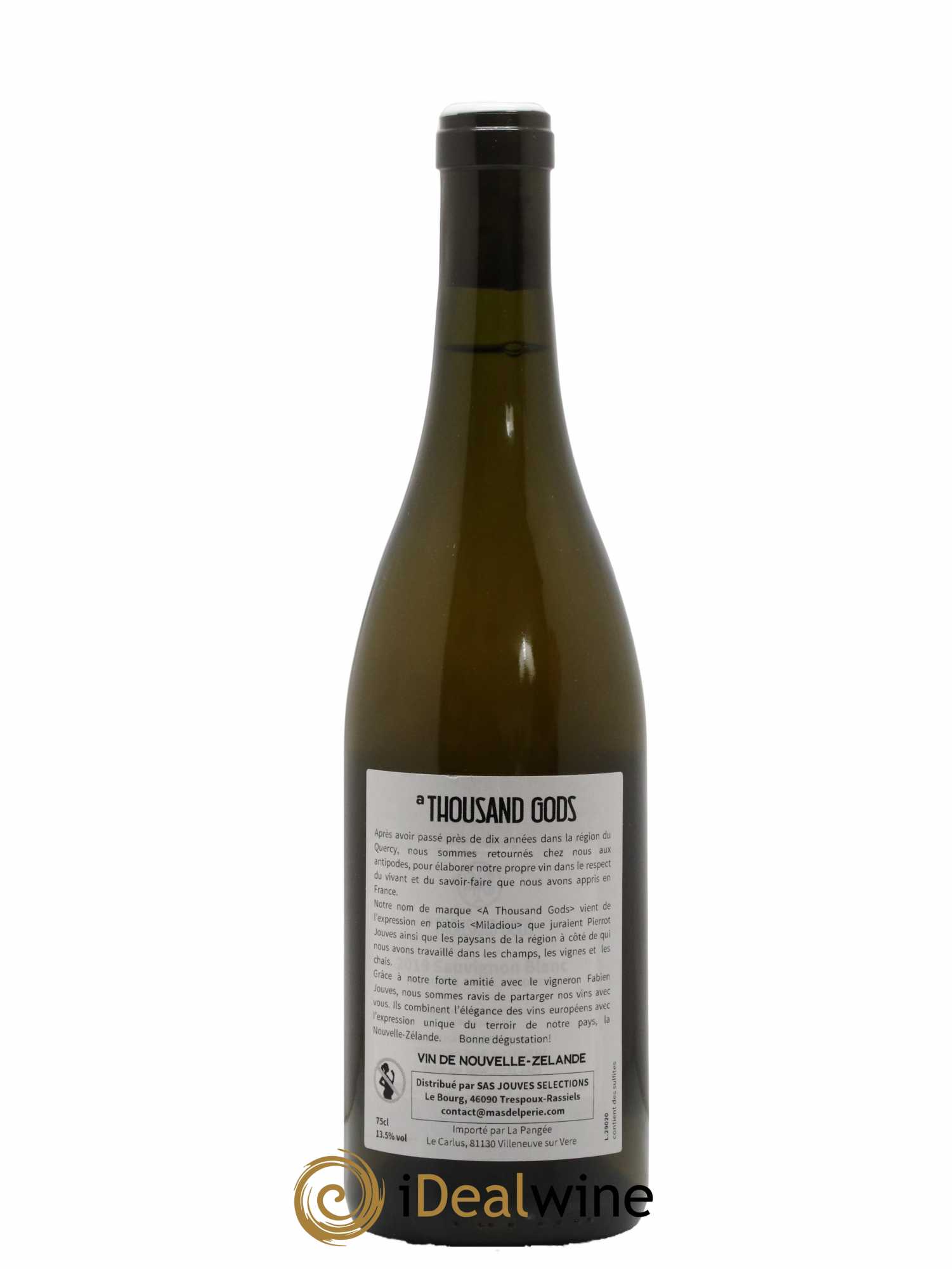 Nouvelle Zélande Sauvignon Blanc A Thousand Gods 2020 - Lot de 1 bouteille - 1