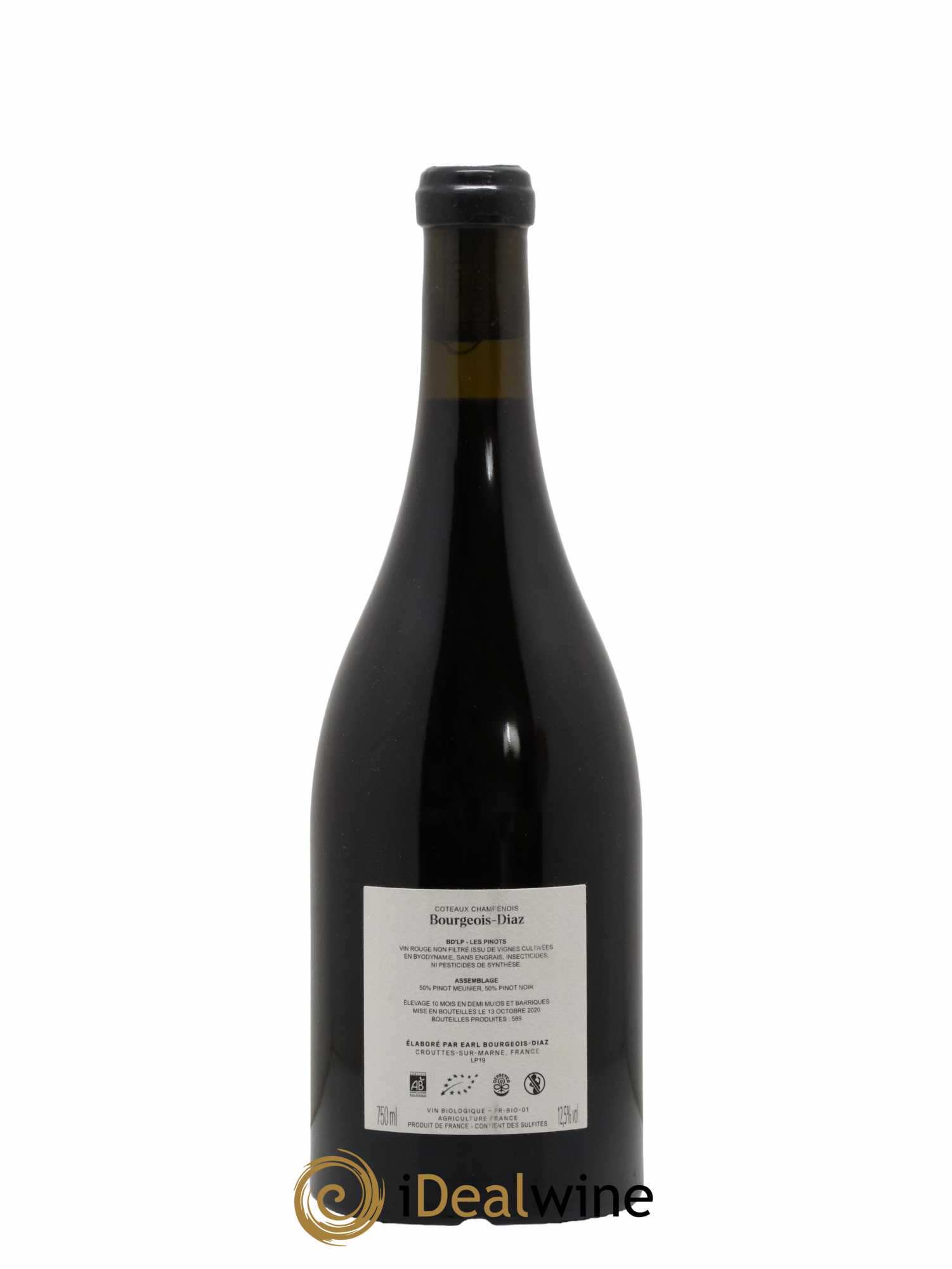 Coteaux Champenois Les Pinots BD'LP Bourgeois Diaz - Lot de 1 bouteille - 1