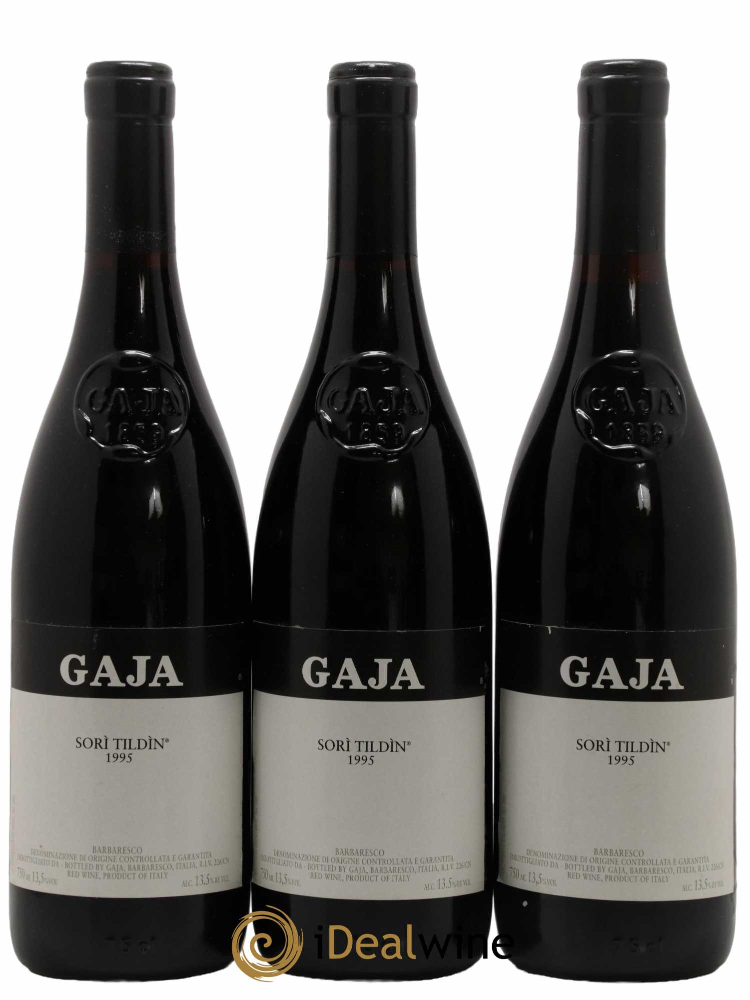Barbaresco DOCG Sorì Tildìn Angelo Gaja 1995 - Lot de 3 bouteilles - 0