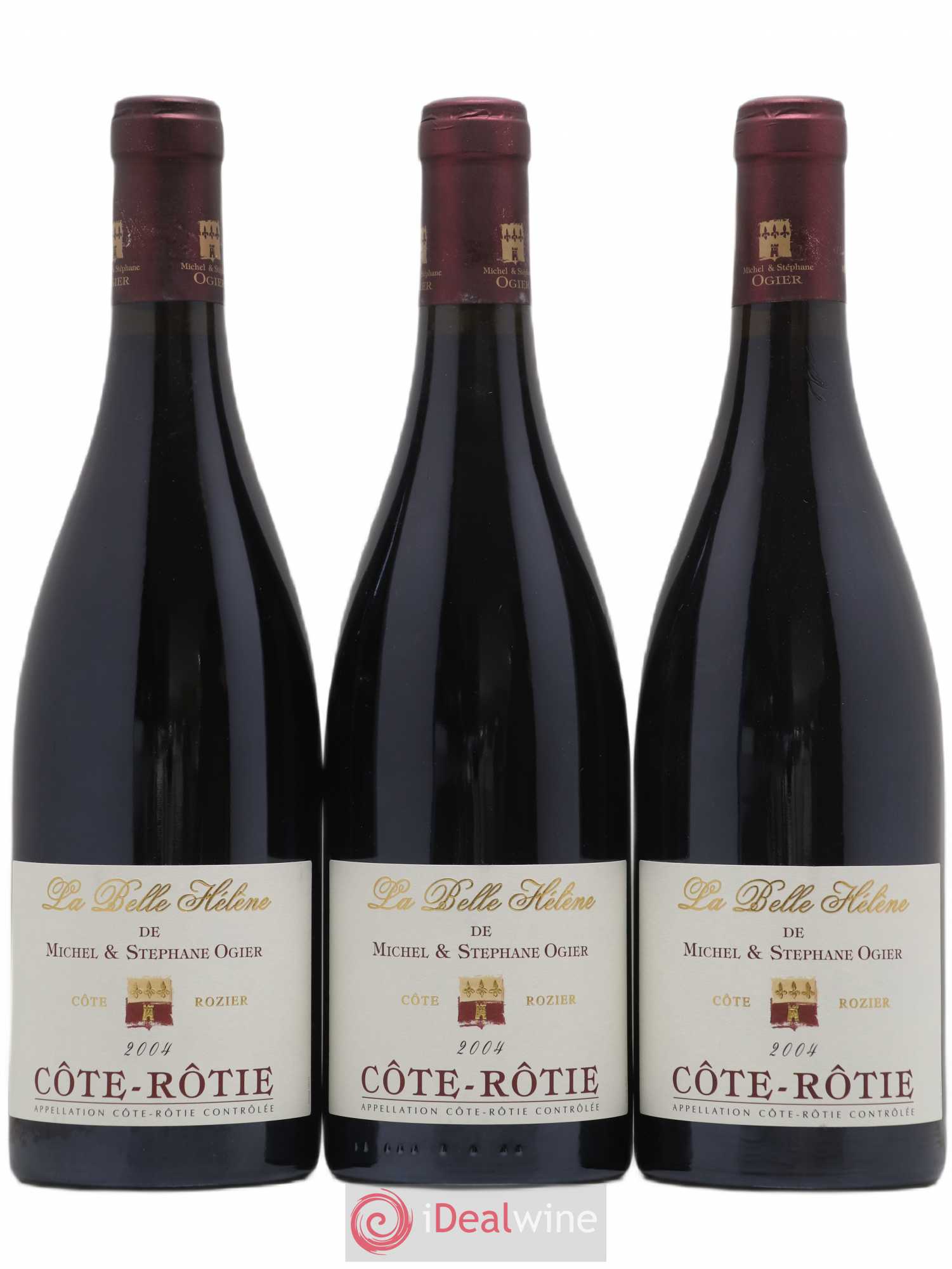 Côte-Rôtie La Belle Hélène Stéphane Ogier 2004 - Lot de 3 bouteilles - 0