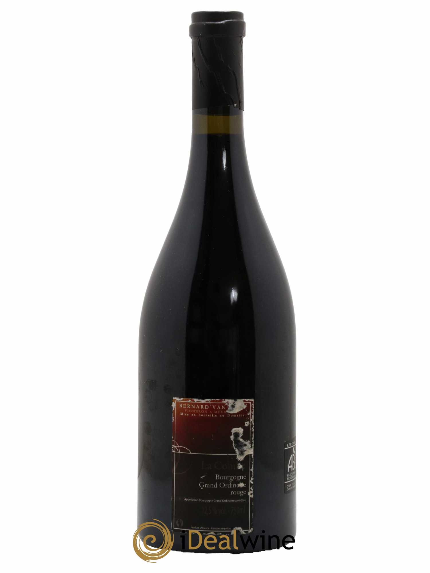 Bourgogne Grand Ordinaire La Combe Bernard Van Berg 2009 - Lot de 1 bouteille - 1