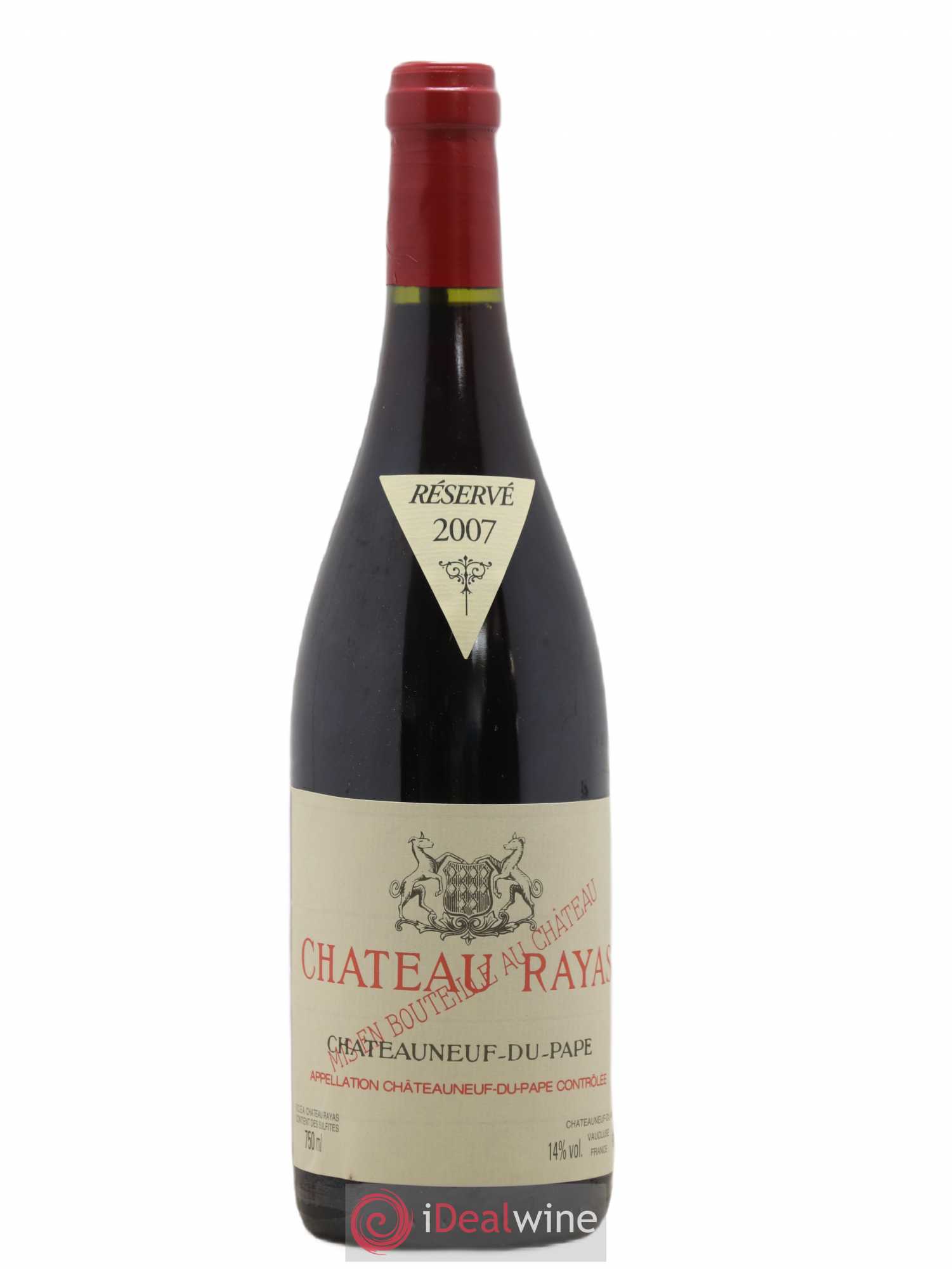Châteauneuf-du-Pape Château Rayas Emmanuel Reynaud 2007 - Lot de 1 bouteille - 0