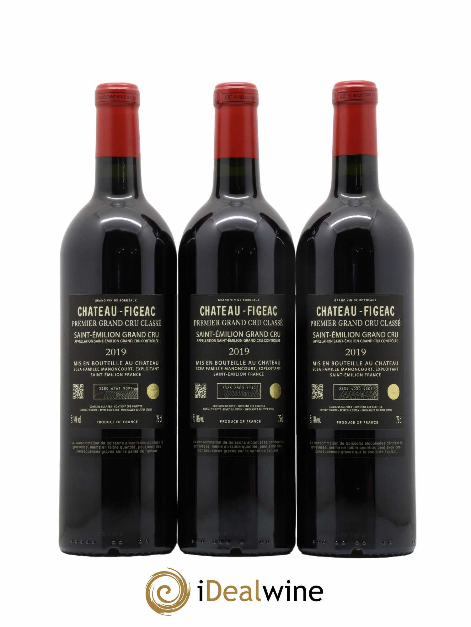 Château Figeac 1er Grand Cru Classé A 2019 - Lot of 6 bottles - 2