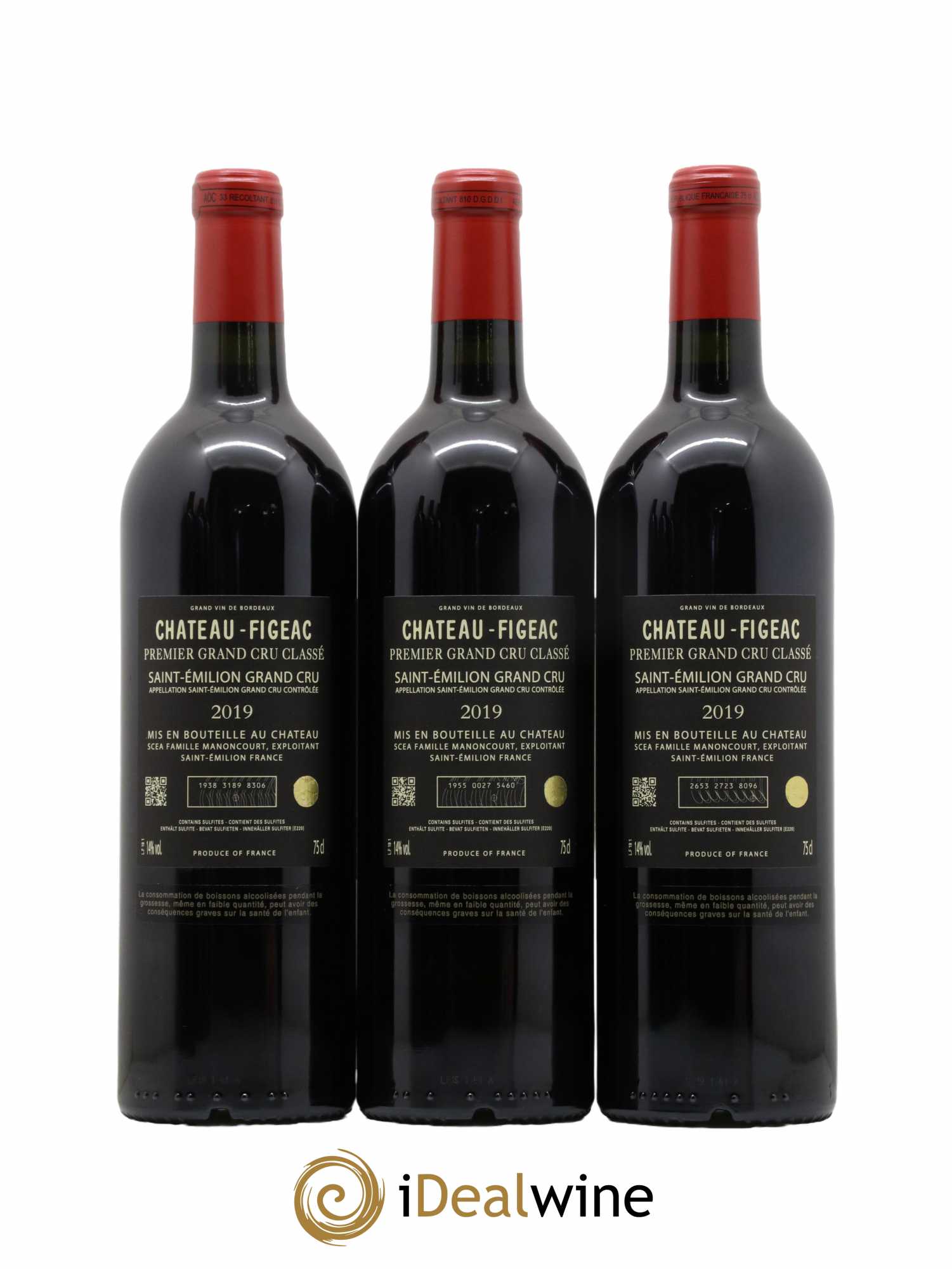 Château Figeac 1er Grand Cru Classé A 2019 - Lot of 6 bottles - 4