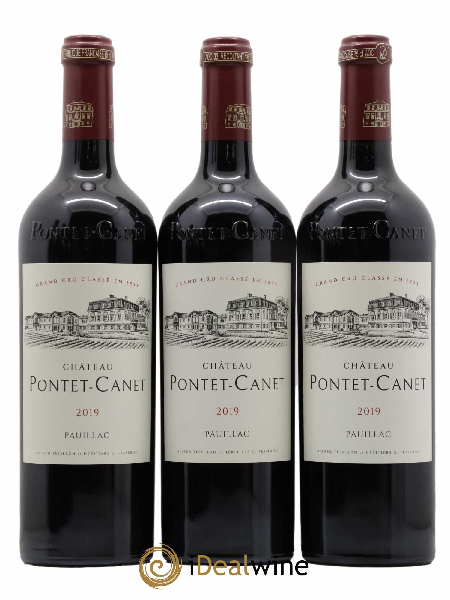 Château Pontet Canet 5ème Grand Cru Classé 2019 - Lot de 6 bouteilles - 1