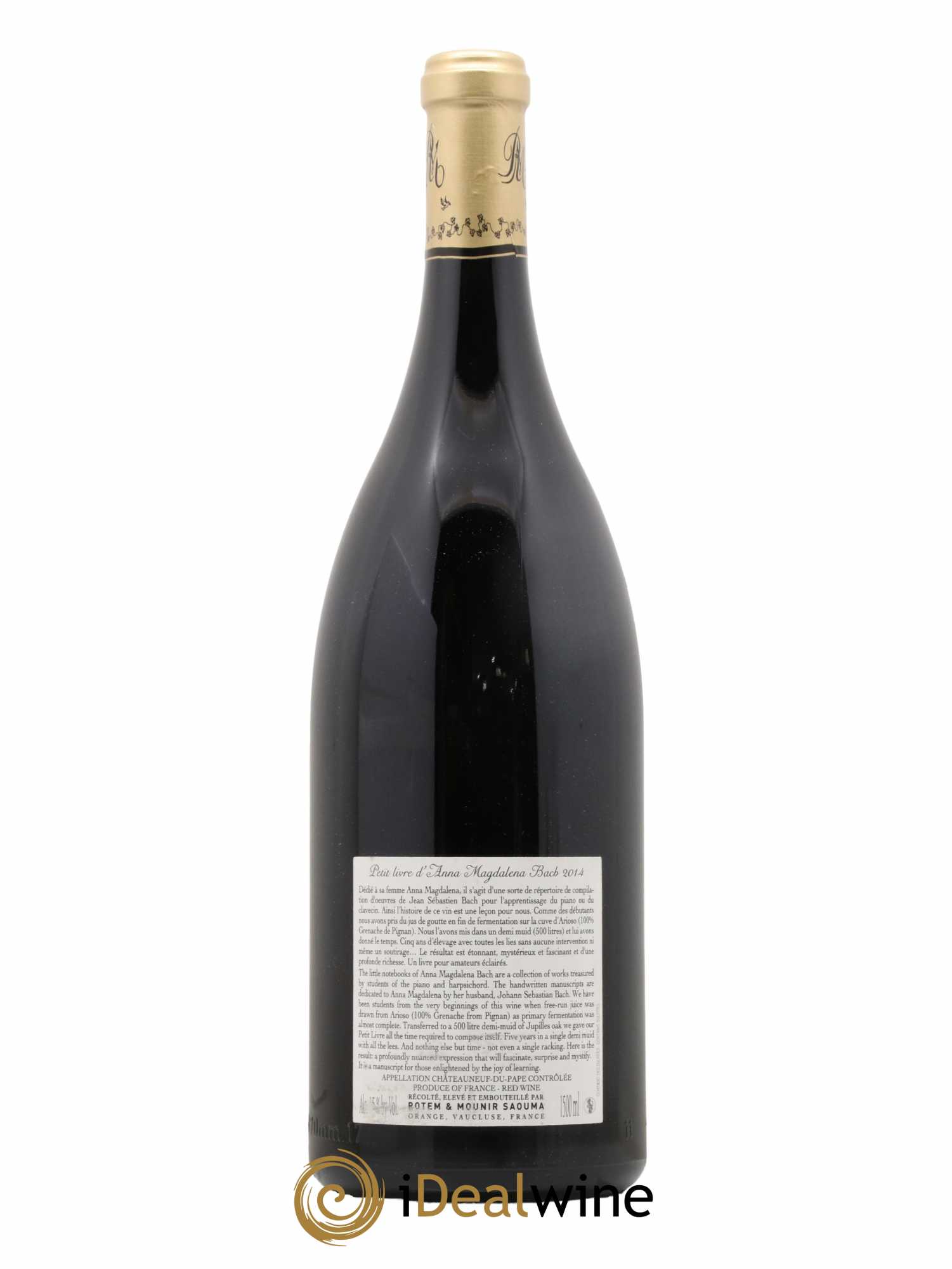 Châteauneuf-du-Pape Le Petit Livre De A M Bach 2014 - Lot de 1 magnum - 1