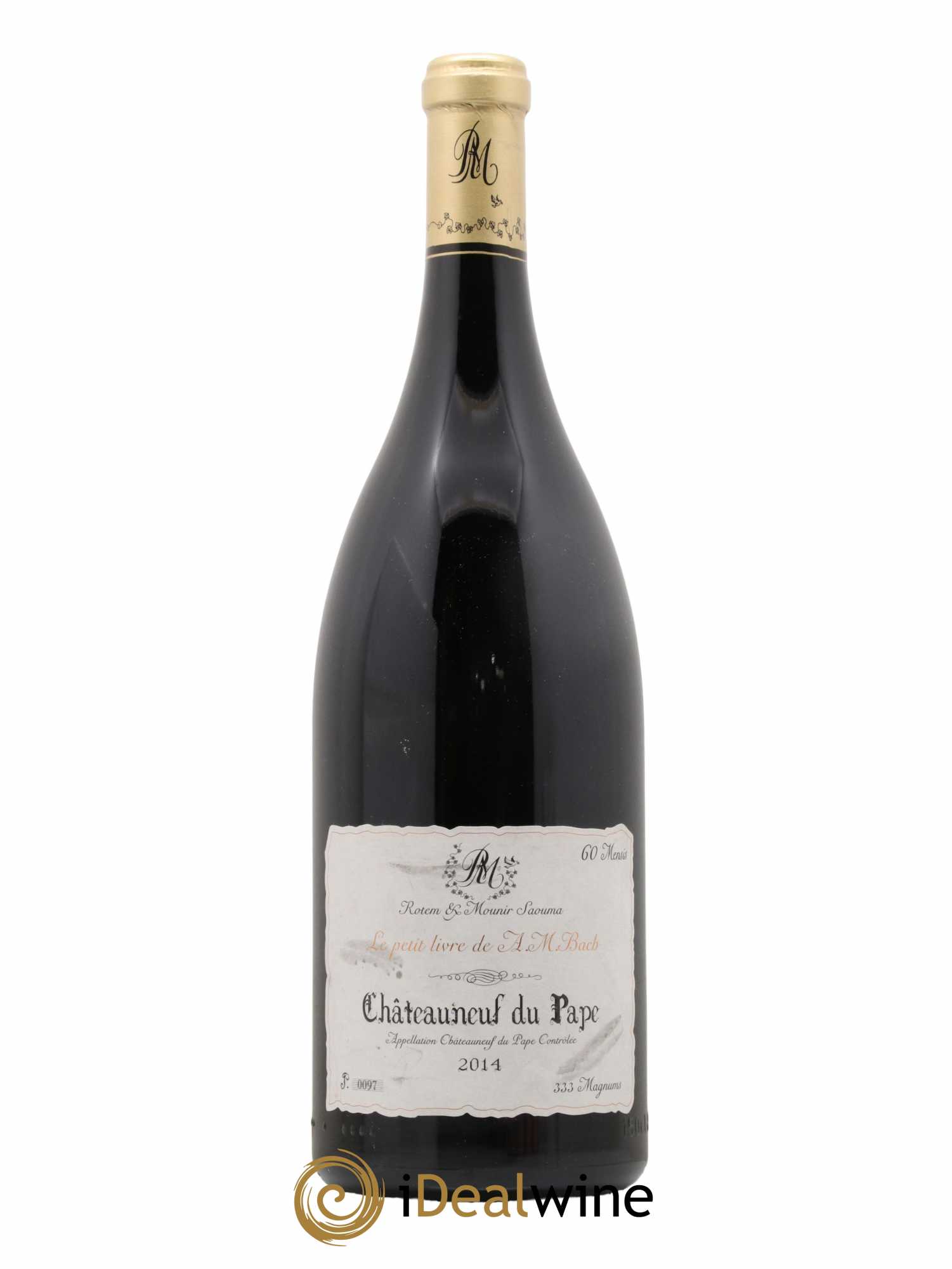 Châteauneuf-du-Pape Le Petit Livre De A M Bach 2014 - Lot de 1 magnum - 0
