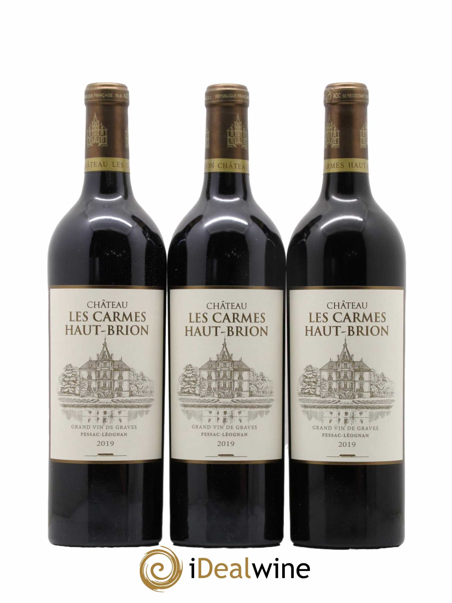 Château Les Carmes Haut-Brion 2019 - Lot de 6 bouteilles - 1
