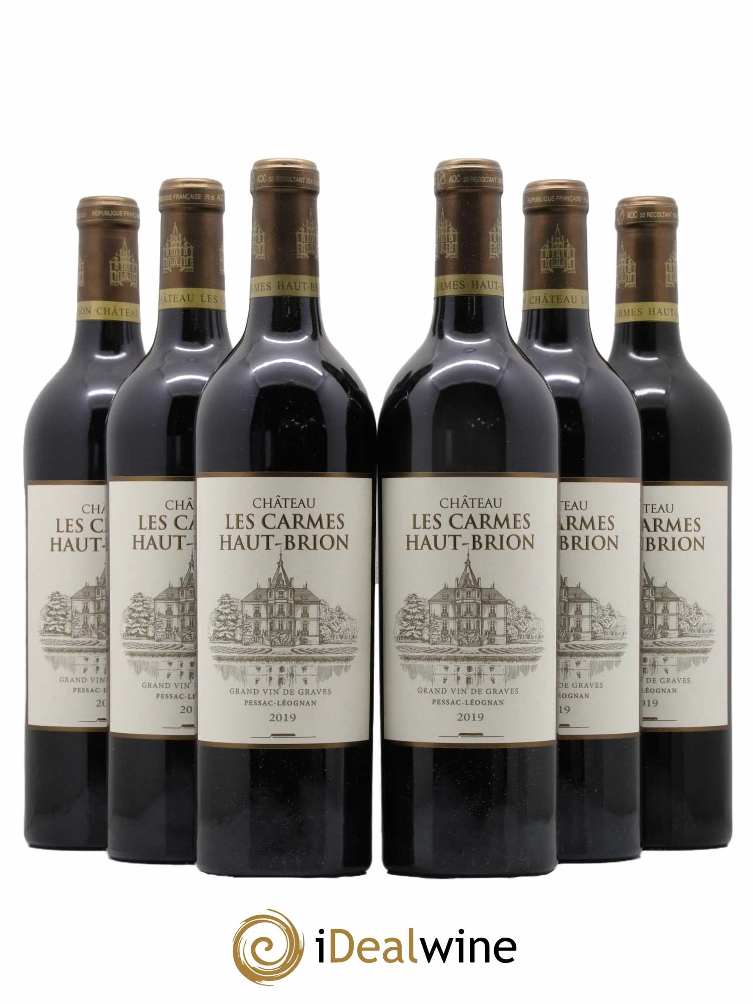 Château Les Carmes Haut-Brion 2019 - Lot de 6 bouteilles - 0