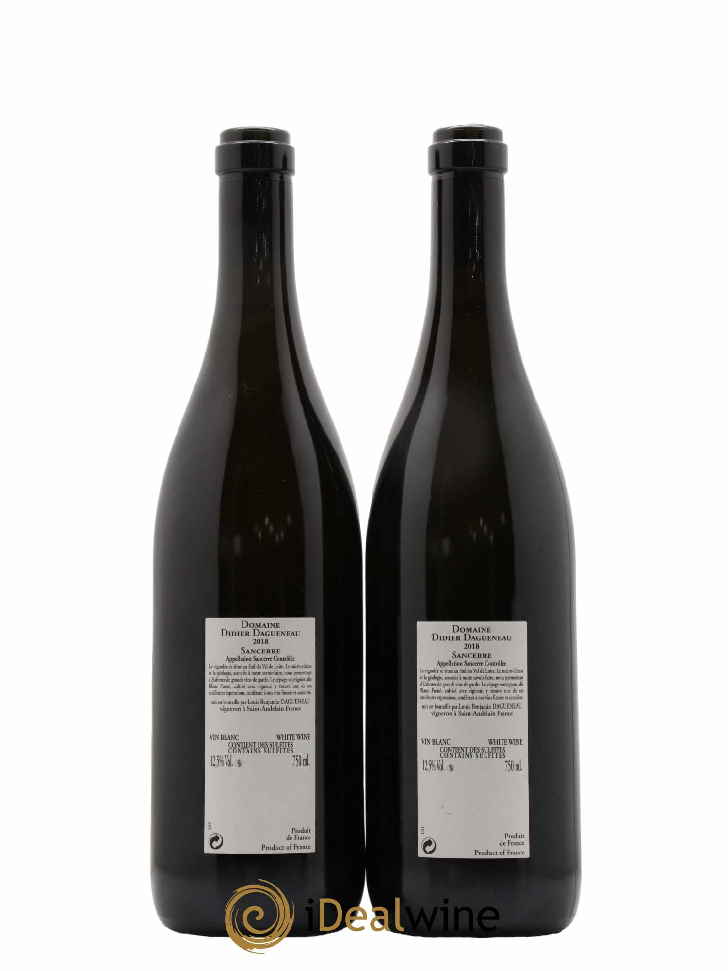Sancerre En Chailloux Dagueneau 2018 - Lot of 2 bottles - 1