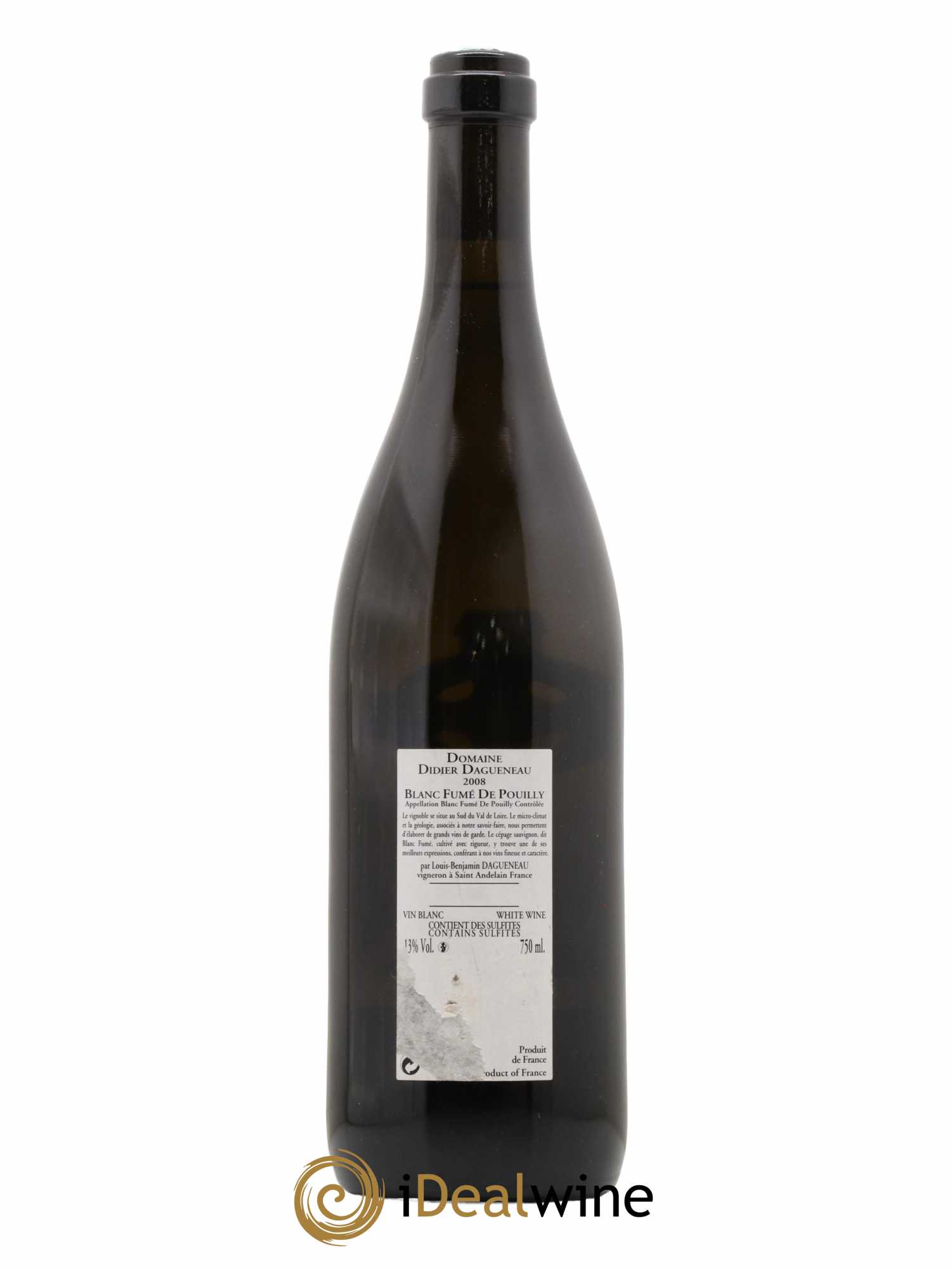 Pouilly-Fumé Clos du Calvaire Dagueneau (Domaine Didier - Louis-Benjamin) 2008 - Lot of 1 bottle - 1