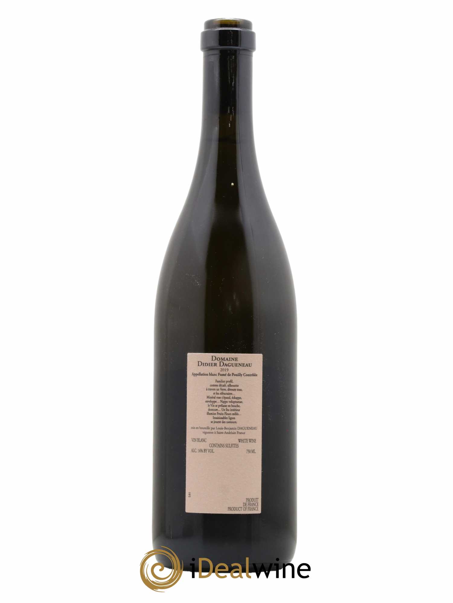 Pouilly-Fumé Intouchables Didier Dagueneau Intouchables Domaine Didier Dagueneau 2019 - Lot de 1 bouteille - 1