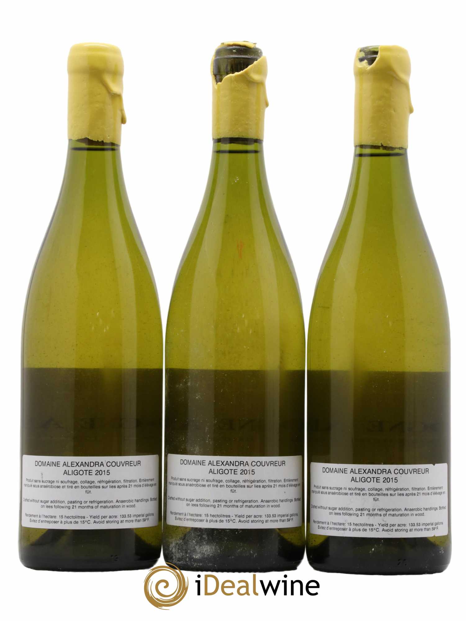 Bourgogne Aligoté Alexandra Couvreur 2015 - Lot de 3 bouteilles - 1