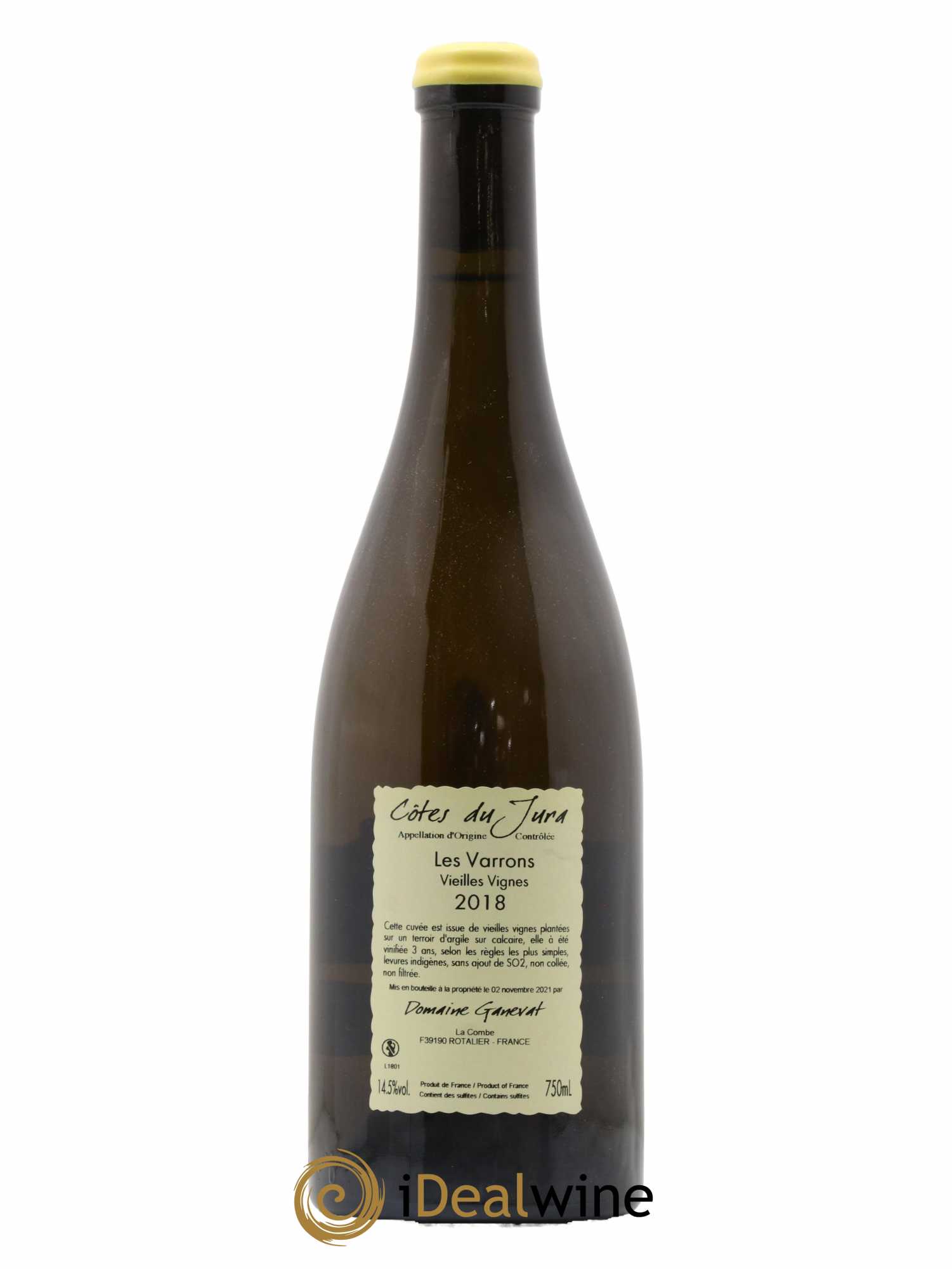 Côtes du Jura Les Varrons Vieilles Vignes Jean-François Ganevat (Domaine) 2018 - Lot de 1 bouteille - 1
