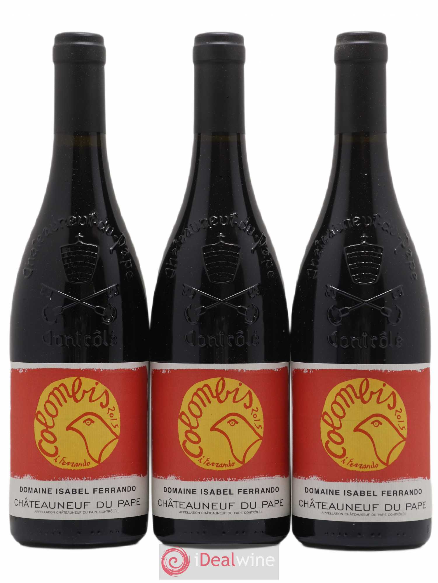 Châteauneuf-du-Pape Colombis Domaine Saint-Préfert 2015 - Lot de 3 bouteilles - 0