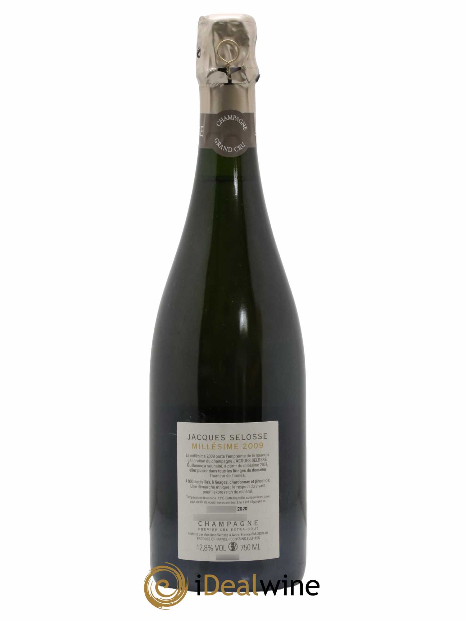 1er Cru Millésimé Extra-Brut Jacques Selosse 2009 - Lot of 1 bottle - 1