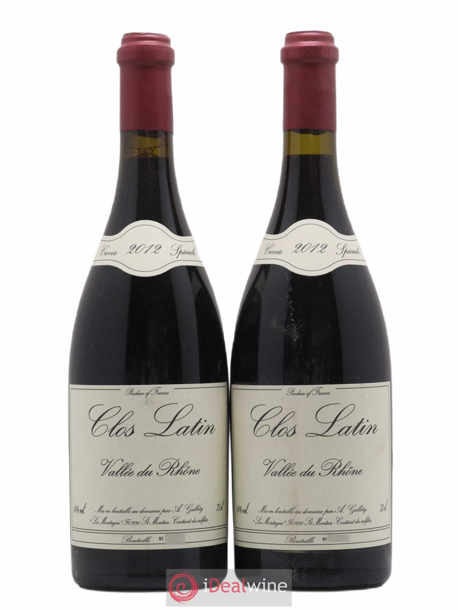 Côtes du Vivarais Clos Latin Gallety (Domaine) 2012 - Lot de 2 bouteilles - 0