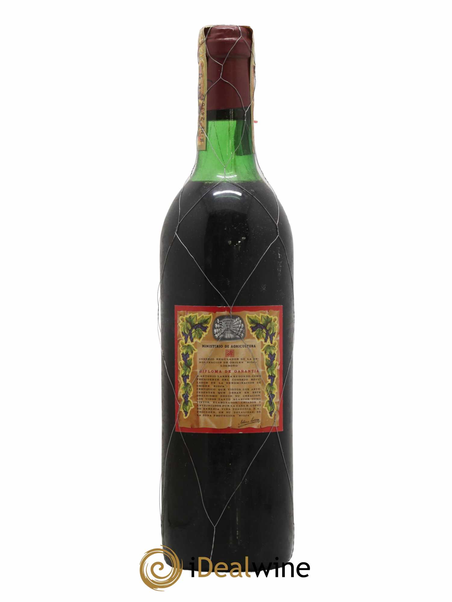 Rioja DOCA Reserva Vina Tondonia R. Lopez de Heredia 1961 - Lot de 1 bouteille - 1