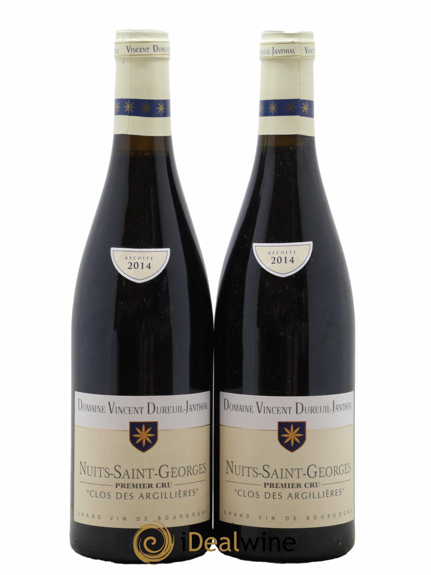 Nuits-Saint-Georges 1er Cru Clos des Argillières Vincent Dureuil-Janthial 2014 - Lot of 2 bottles - 0