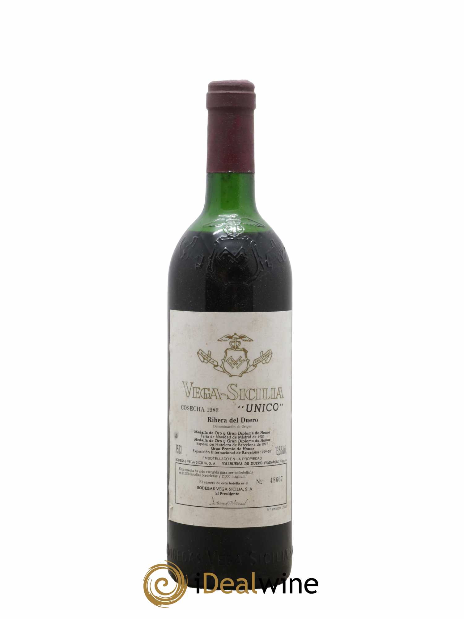 Ribera Del Duero DO Vega Sicilia Unico Famille Alvarez 1982 - Posten von 1 Flasche - 0
