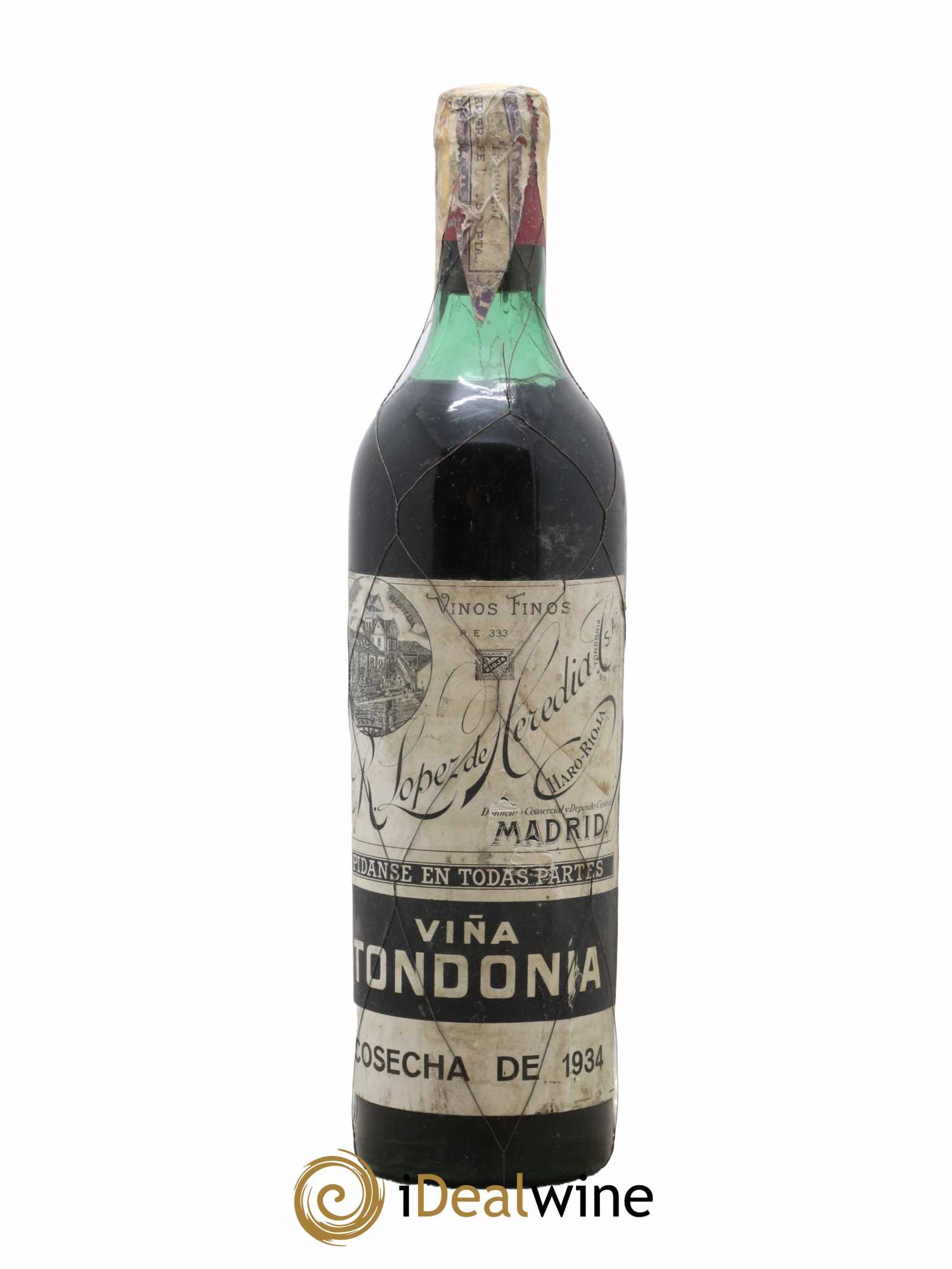 Rioja DOCA Reserva Vina Tondonia R. Lopez de Heredia 1934 - Lot de 1 bouteille - 0