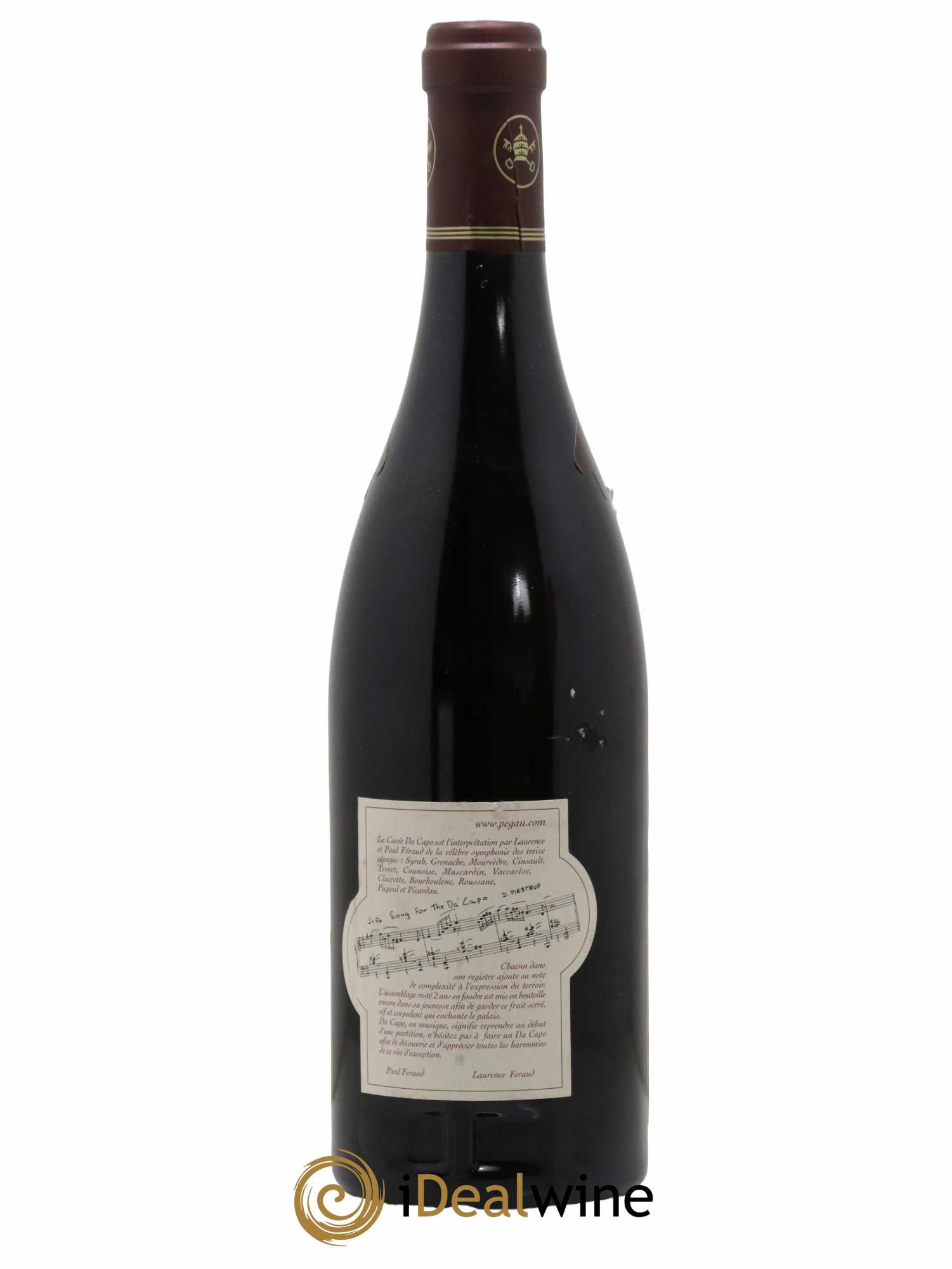 Châteauneuf-du-Pape Domaine du Pégau Cuvée Da Capo Paul et Laurence Féraud 2000 - Lot of 1 bottle - 1