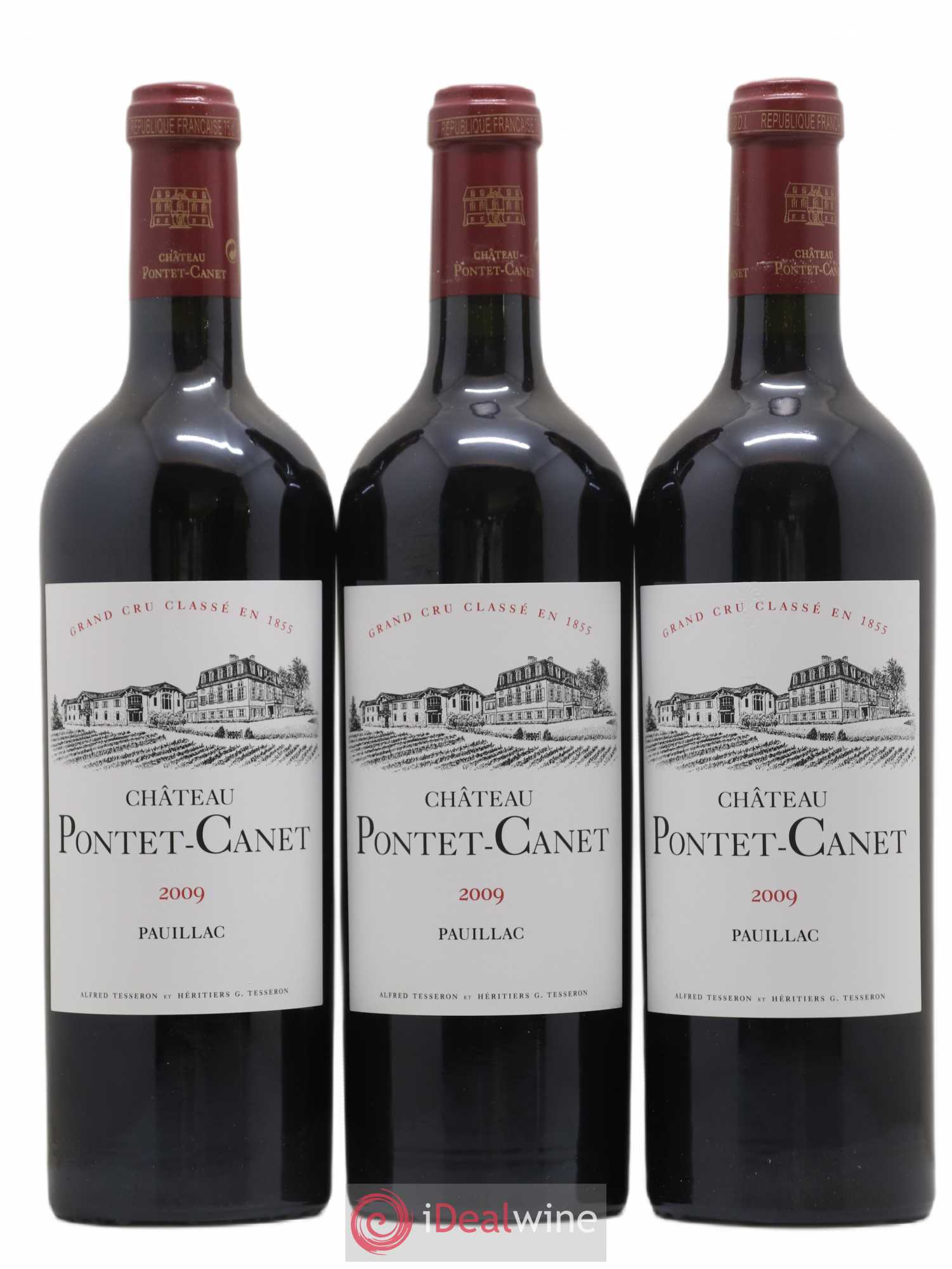 Château Pontet Canet 5ème Grand Cru Classé 2009 - Lot de 12 bouteilles - 1