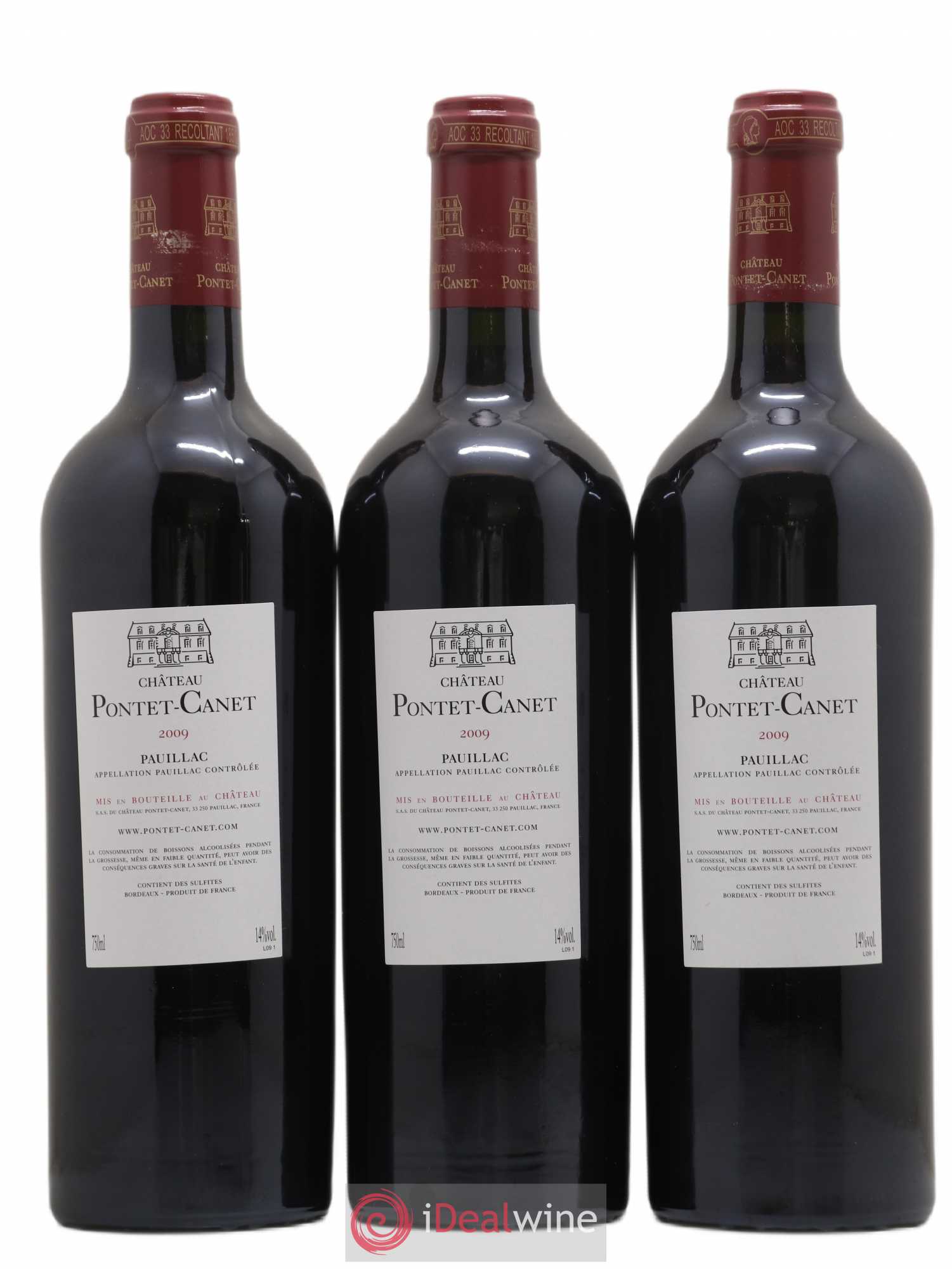 Château Pontet Canet 5ème Grand Cru Classé 2009 - Lot de 12 bouteilles - 2