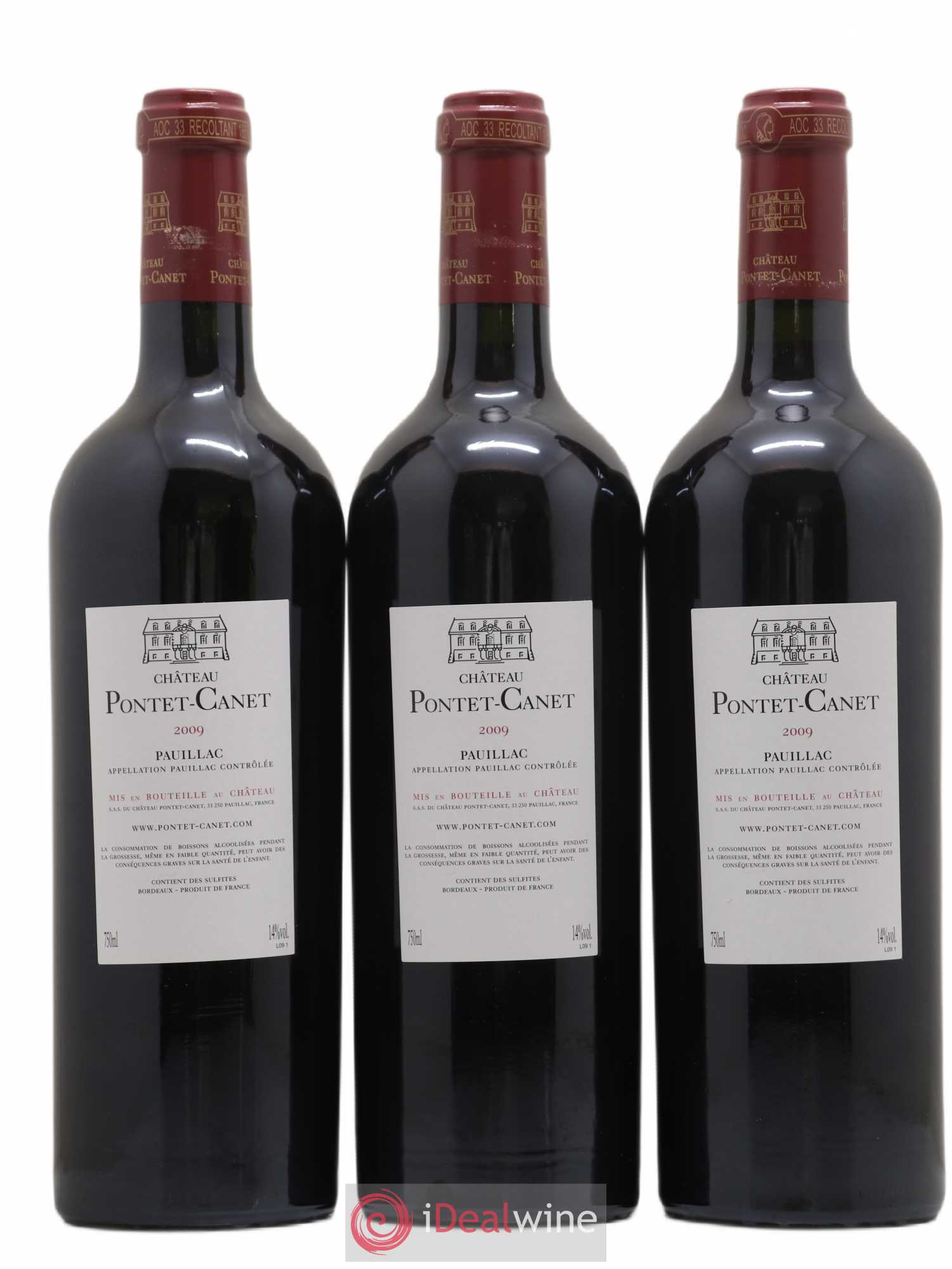 Château Pontet Canet 5ème Grand Cru Classé 2009 - Lot de 12 bouteilles - 8