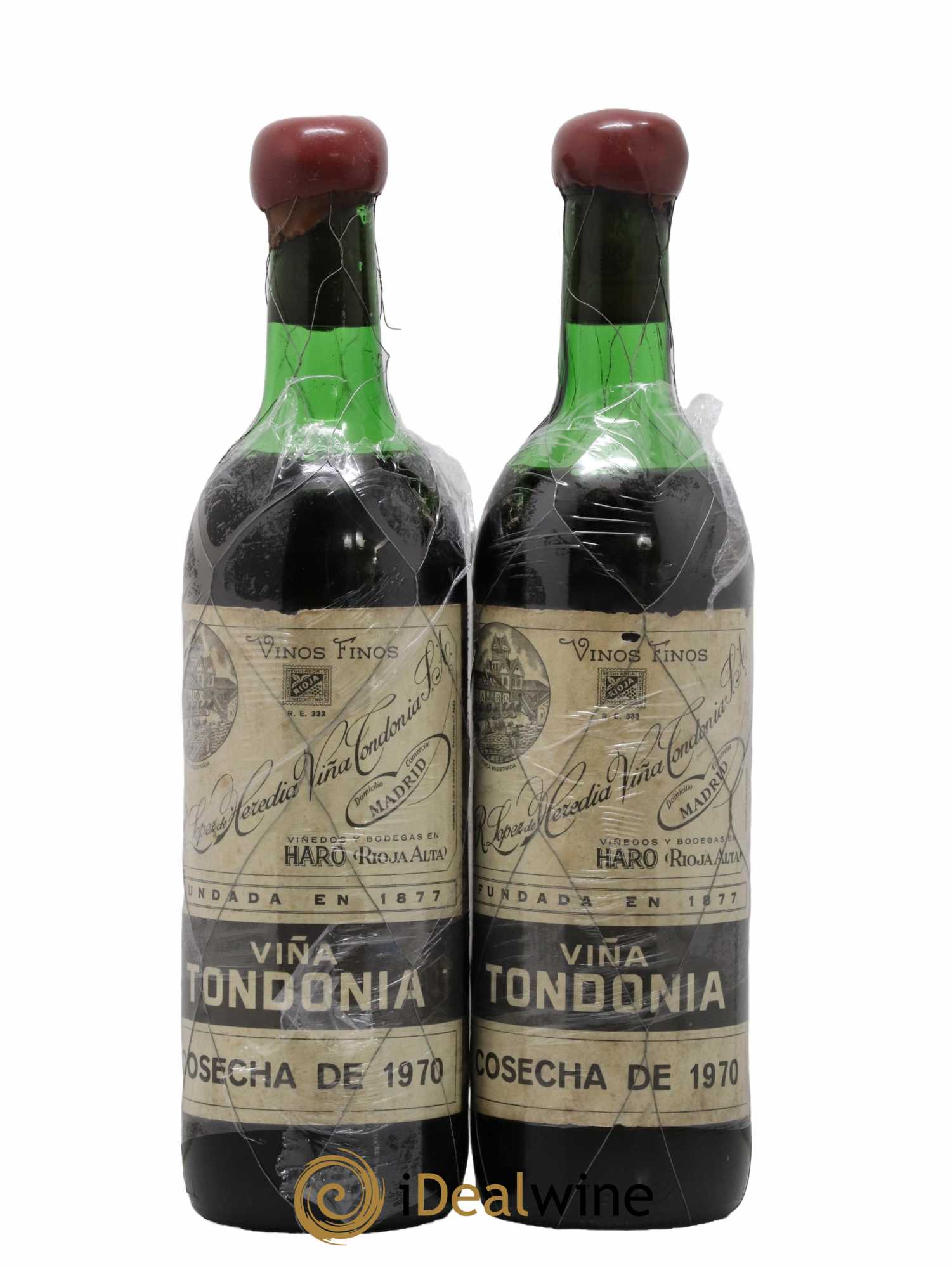 Rioja Gran Reserva Vina Tondonia R. Lopez de Heredia 1970 - Lot of 2 bottles - 0
