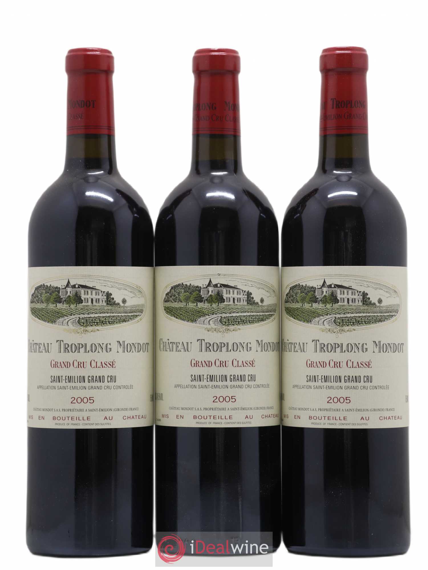Château Troplong Mondot 1er Grand Cru Classé B 2005 - Lot de 6 bouteilles - 2