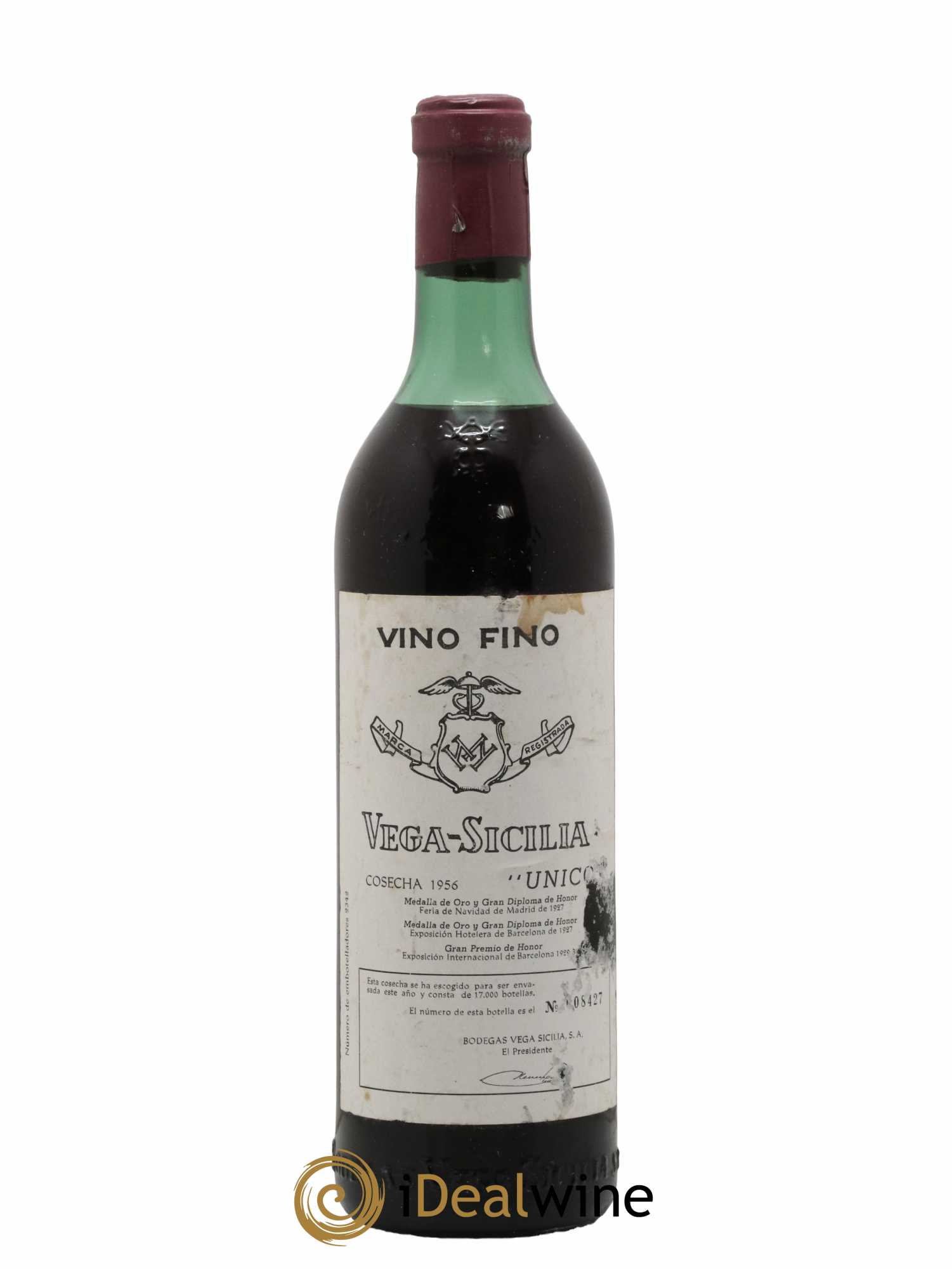 Ribera Del Duero DO Vega Sicilia Unico Famille Alvarez 1956 - Lot of 1 bottle - 0