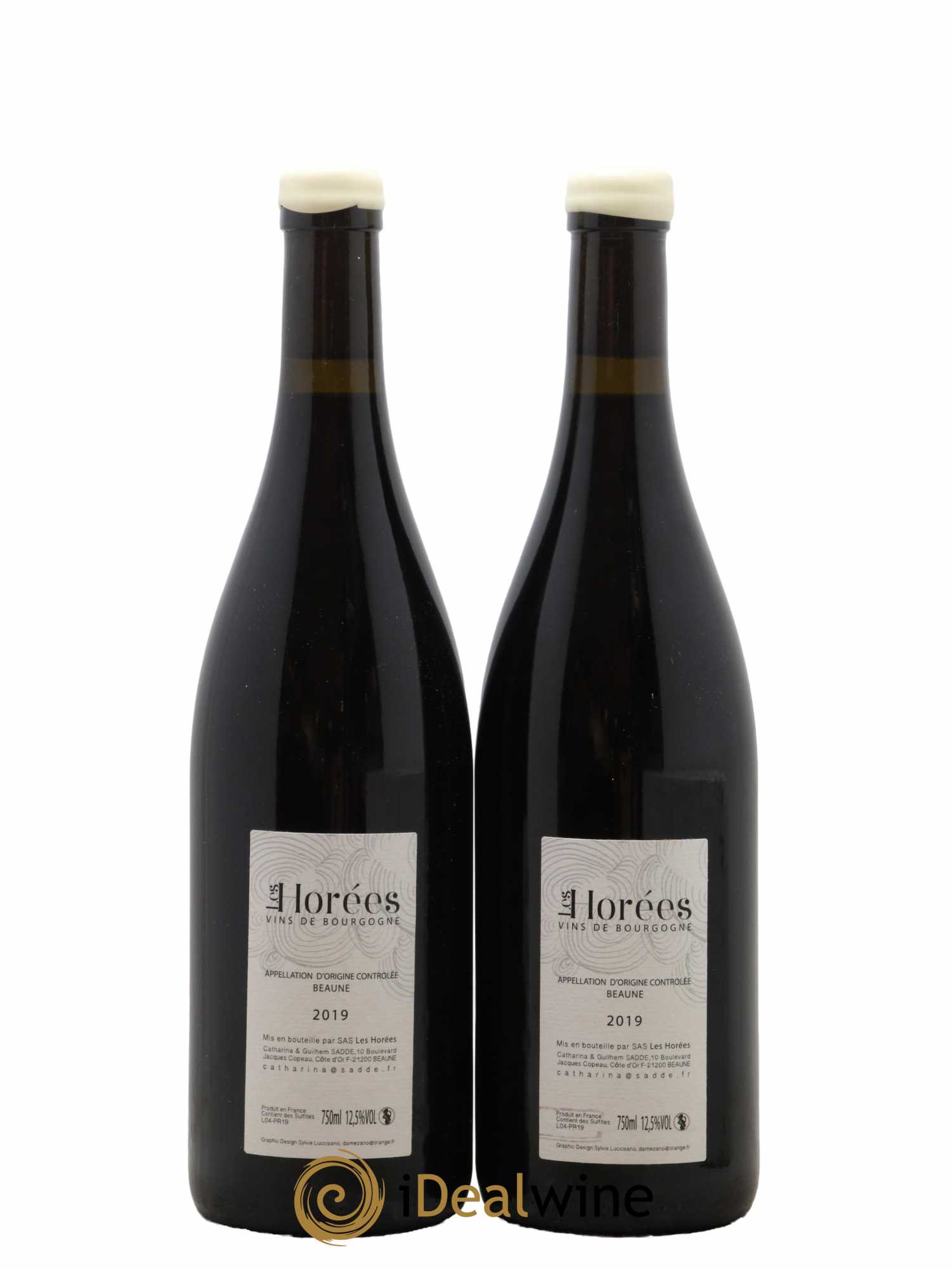 Beaune Les Prévolles Les Horées 2019 - Lot de 2 bouteilles - 1