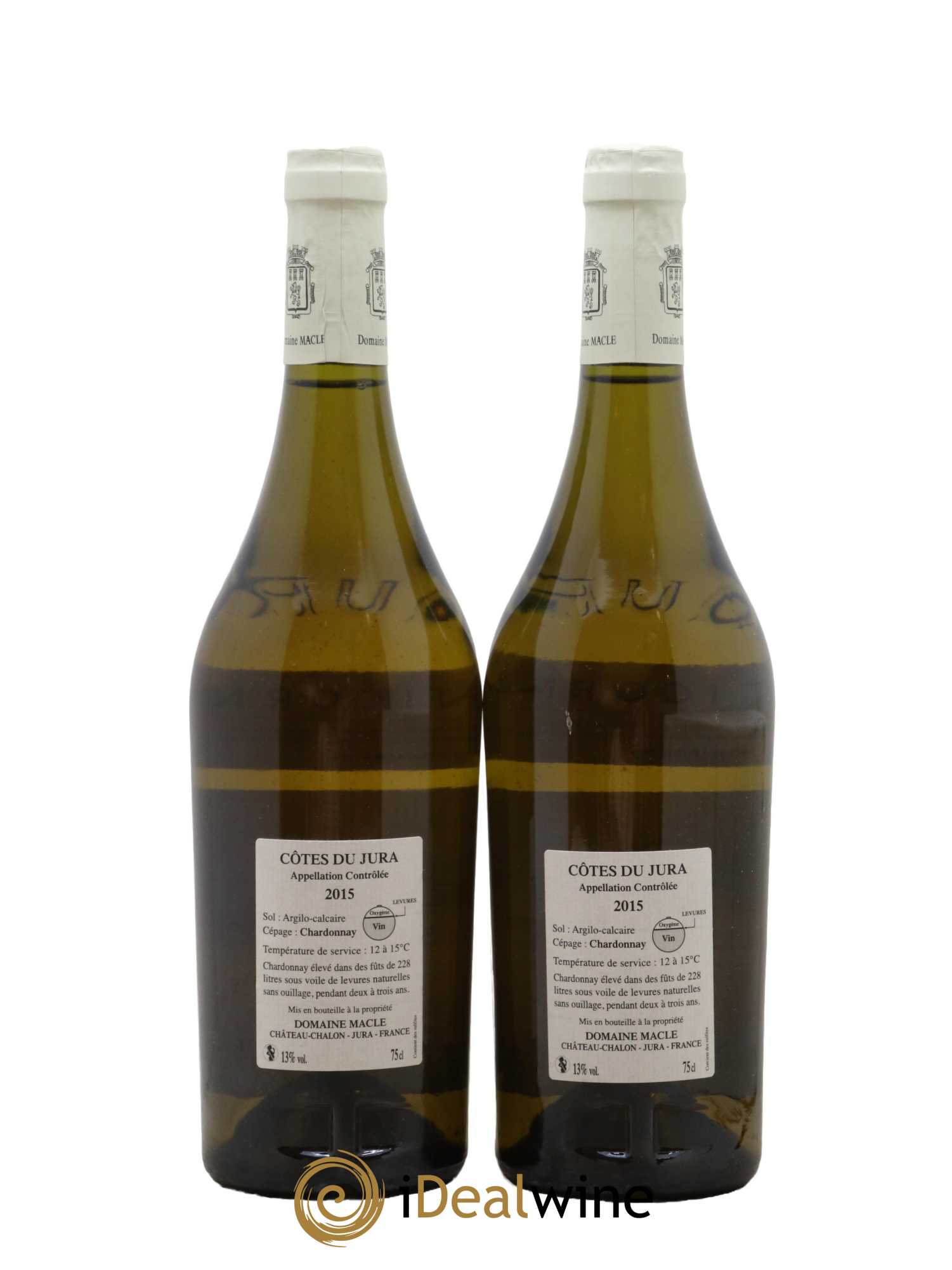 Côtes du Jura Chardonnay sous voile Jean Macle 2015 - Lot de 2 bouteilles - 1