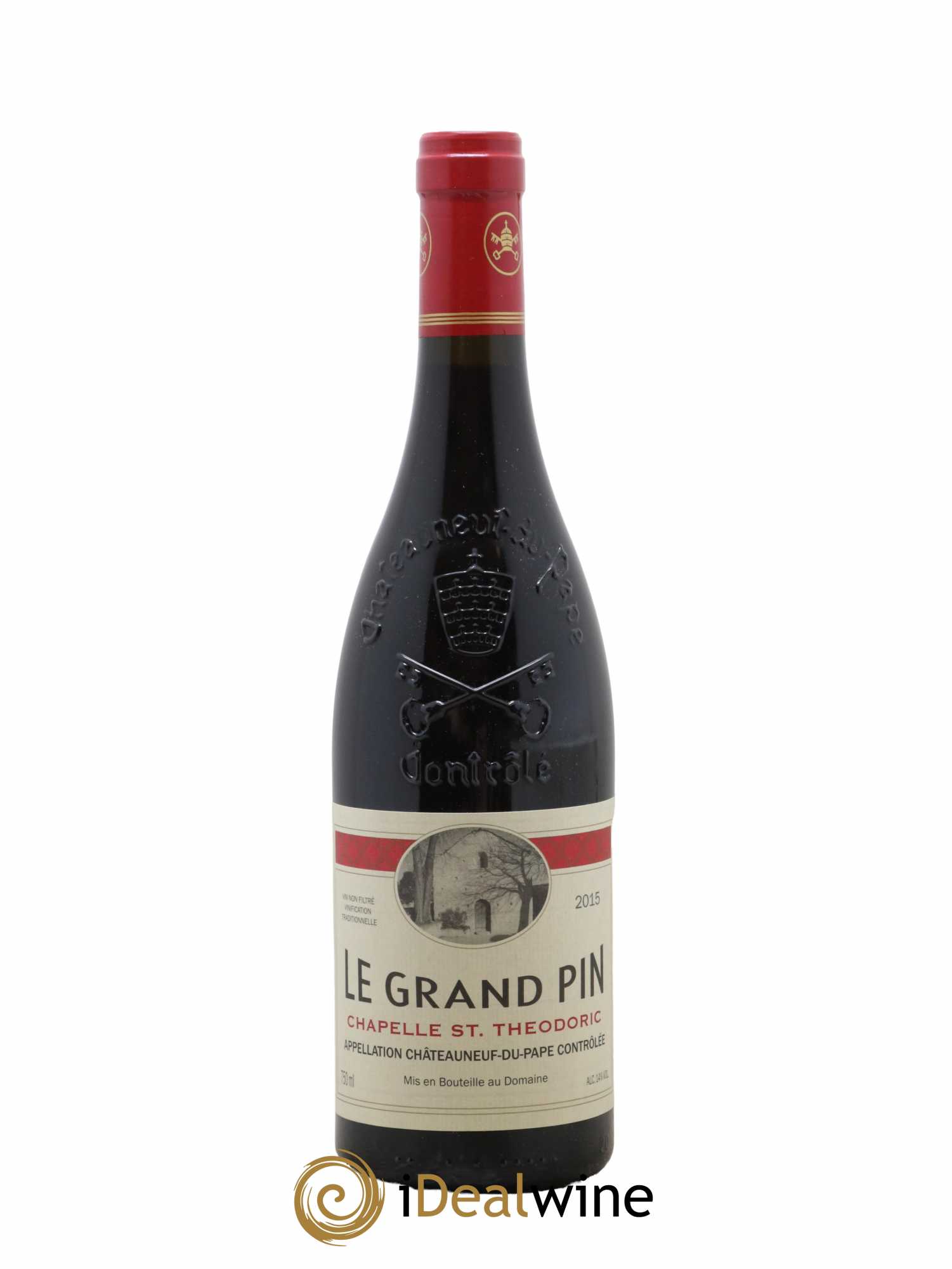 Châteauneuf-du-Pape Le Grand Pin Chapelle Saint Theodoric 2015 - Lot of 1 bottle - 0