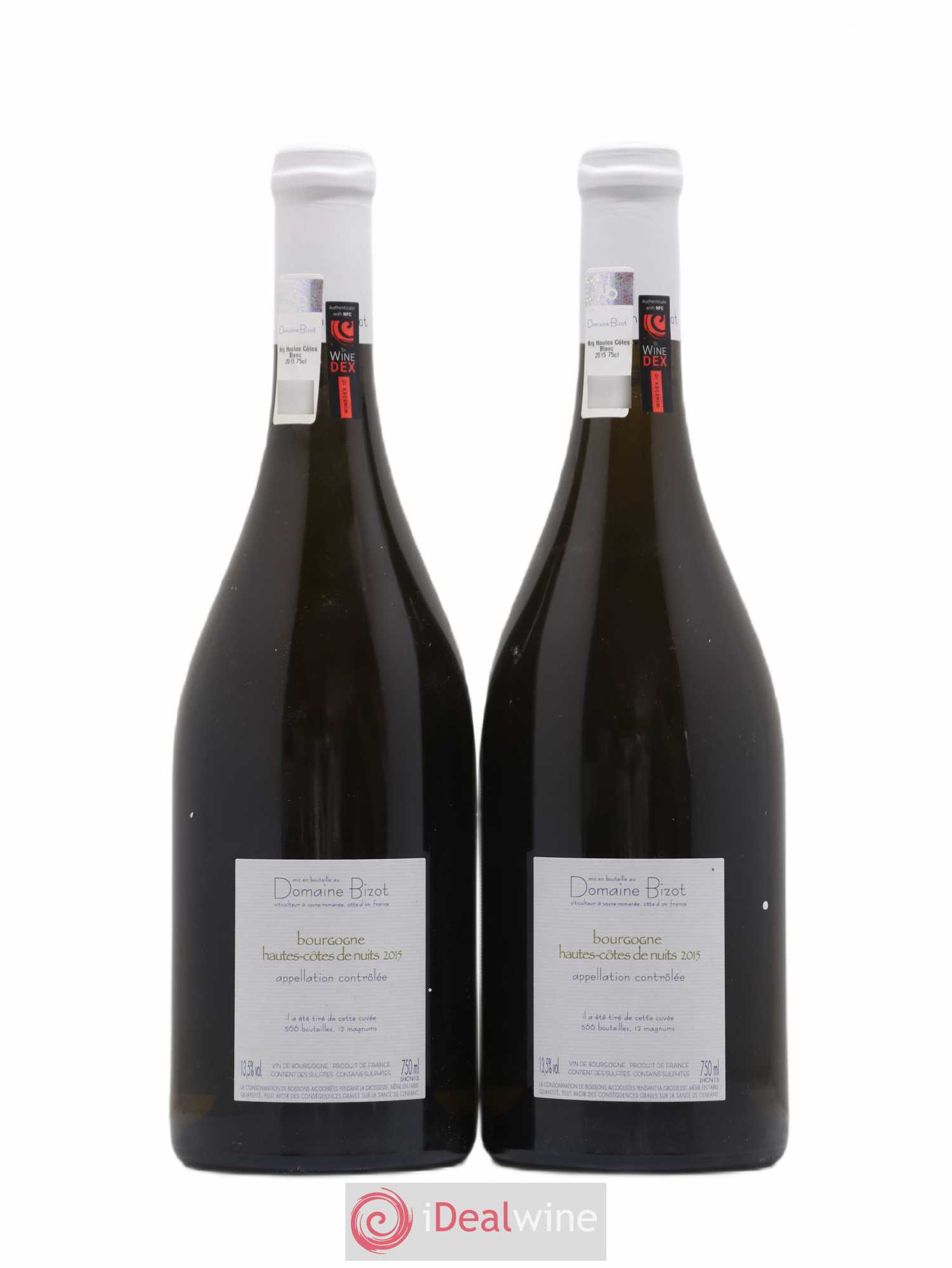 Hautes-Côtes de Nuits Bizot (Domaine) 2015 - Lot de 2 bouteilles - 1