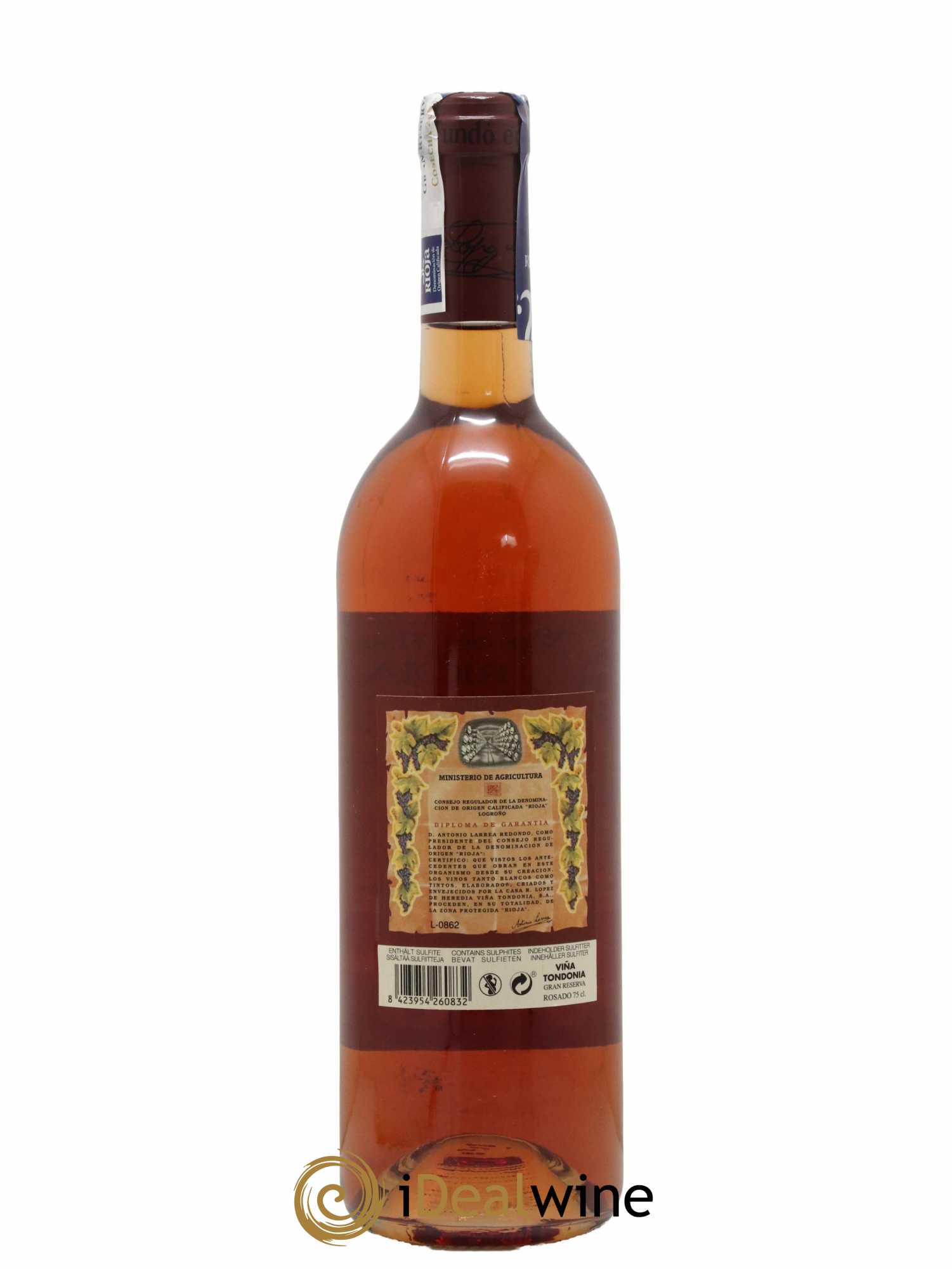 Rioja Gran Reserva Rosado Vina Tondonia R. Lopez de Heredia 2011 - Lot de 1 bouteille - 1