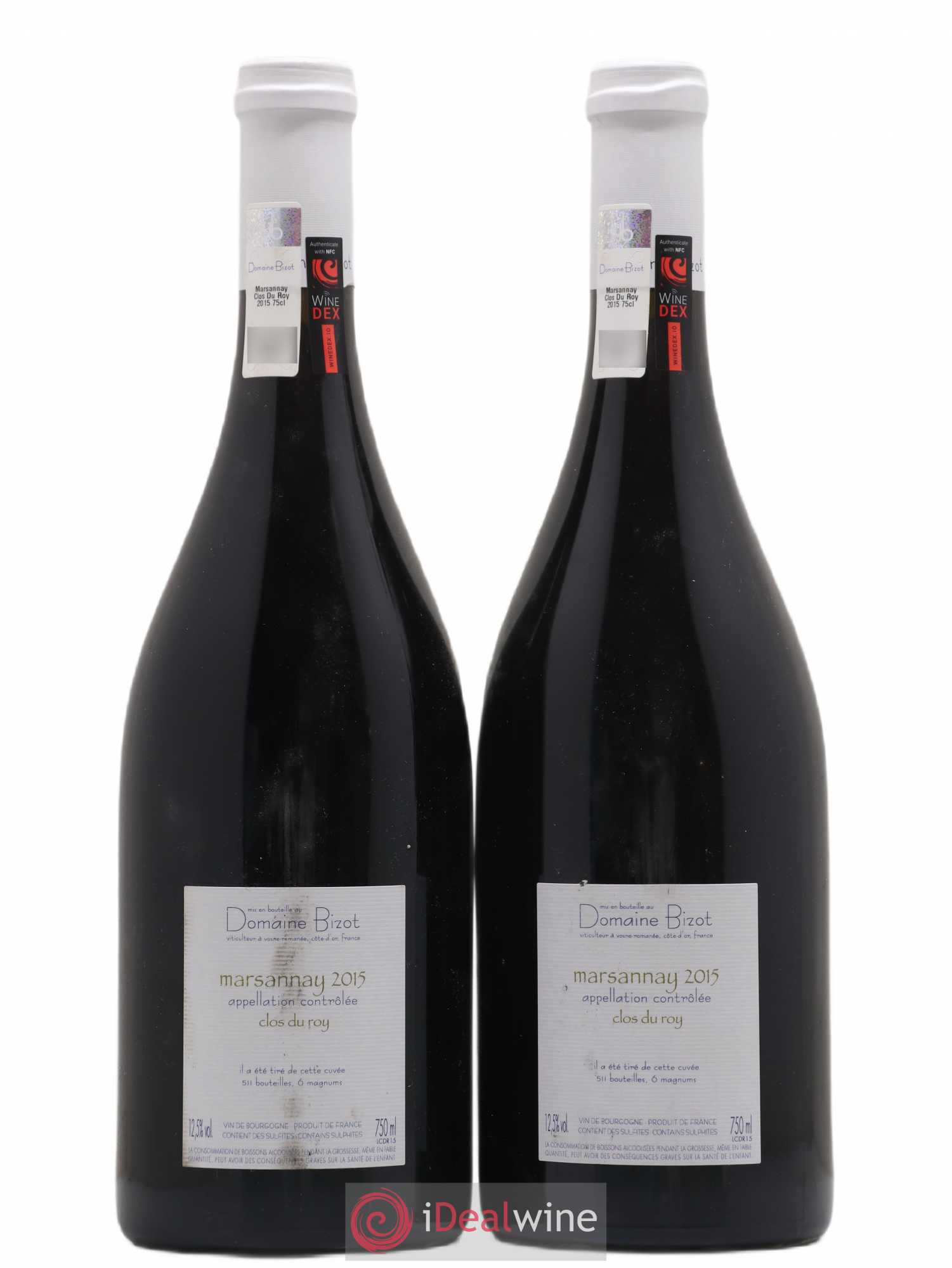Marsannay Clos du Roy Bizot (Domaine) 2015 - Lot de 2 bouteilles - 1