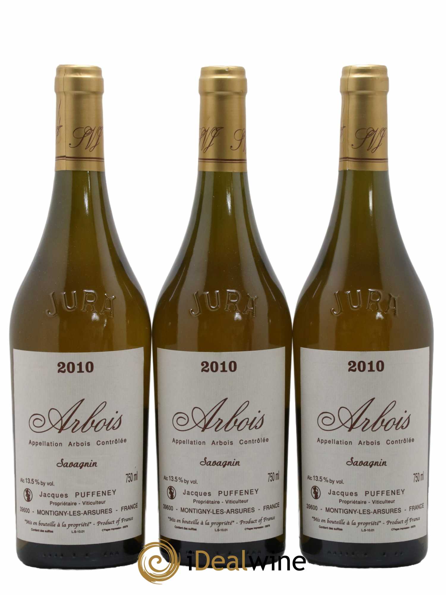 Arbois Savagnin Jacques Puffeney 2010 - Lot de 3 bouteilles - 0
