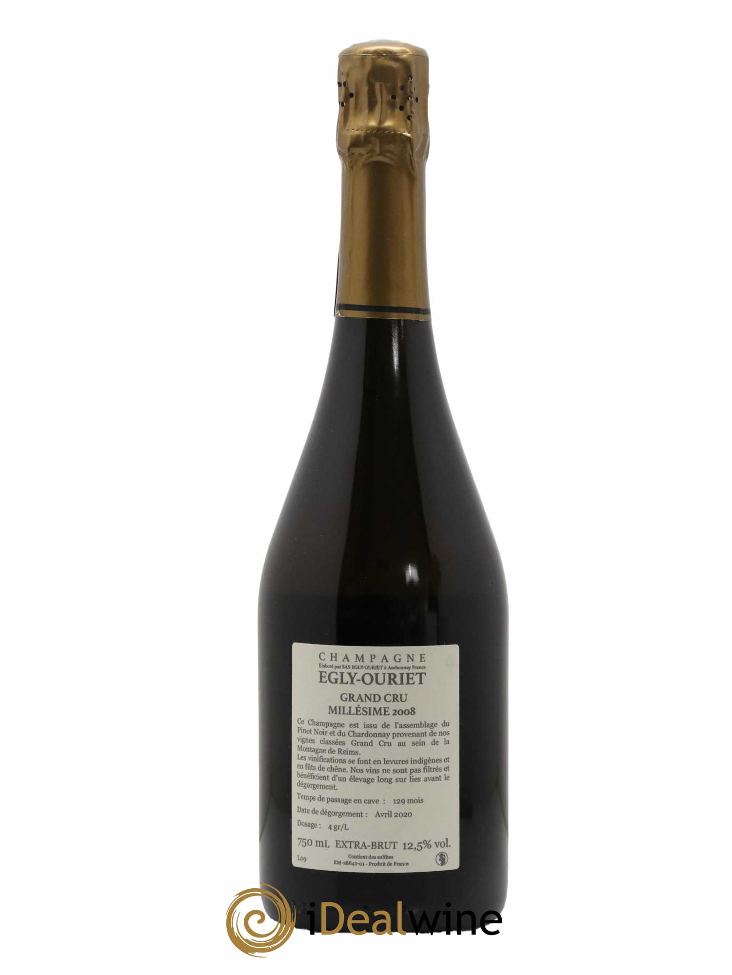 Ambonnay Vieilles Vignes Brut Millésimé Egly-Ouriet 2008 - Lot of 1 bottle - 1