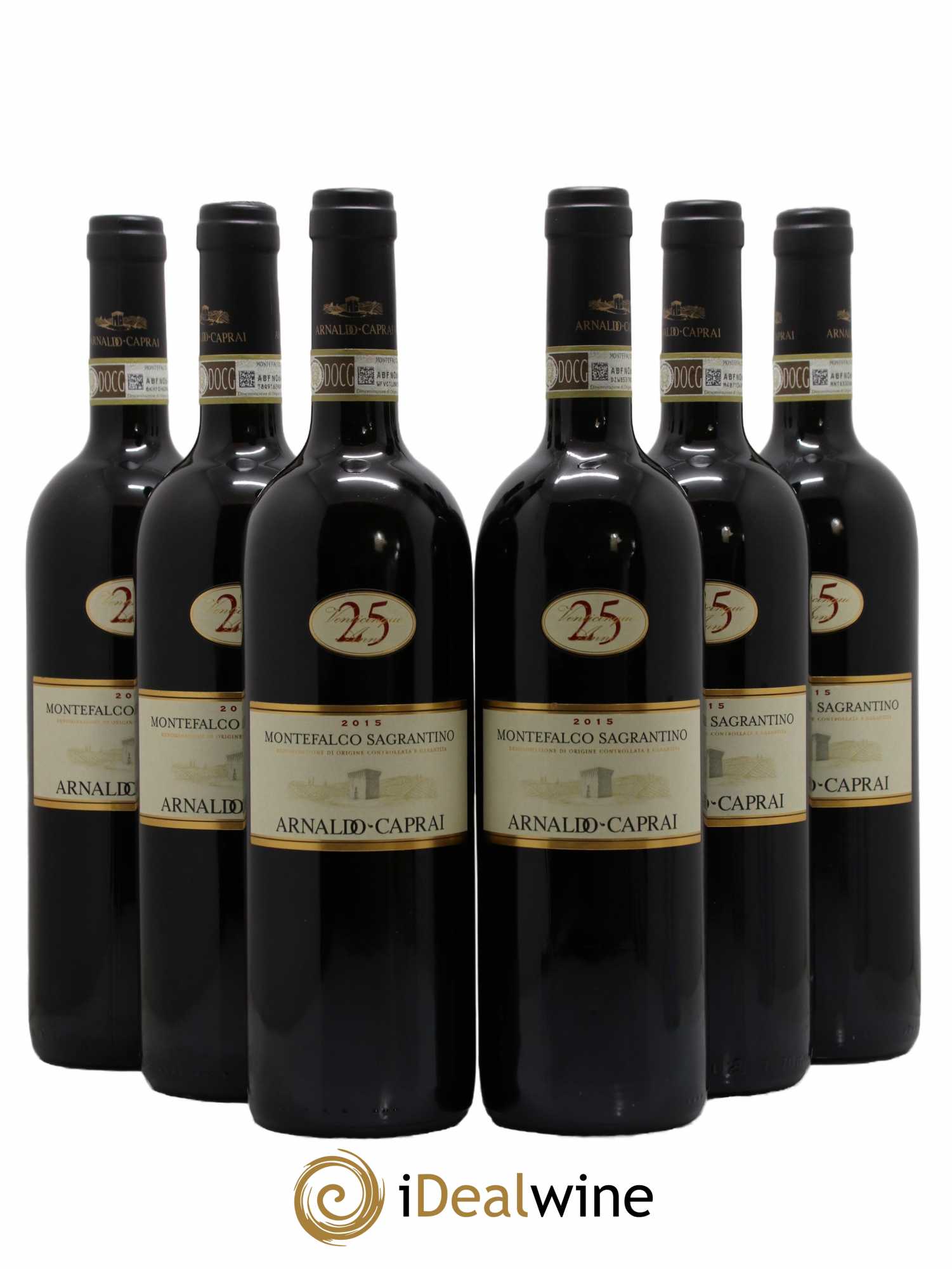 Sagrantino di Montefalco DOC 25 anni Arnaldo Caprai 2015 - Lot de 6 bouteilles - 0