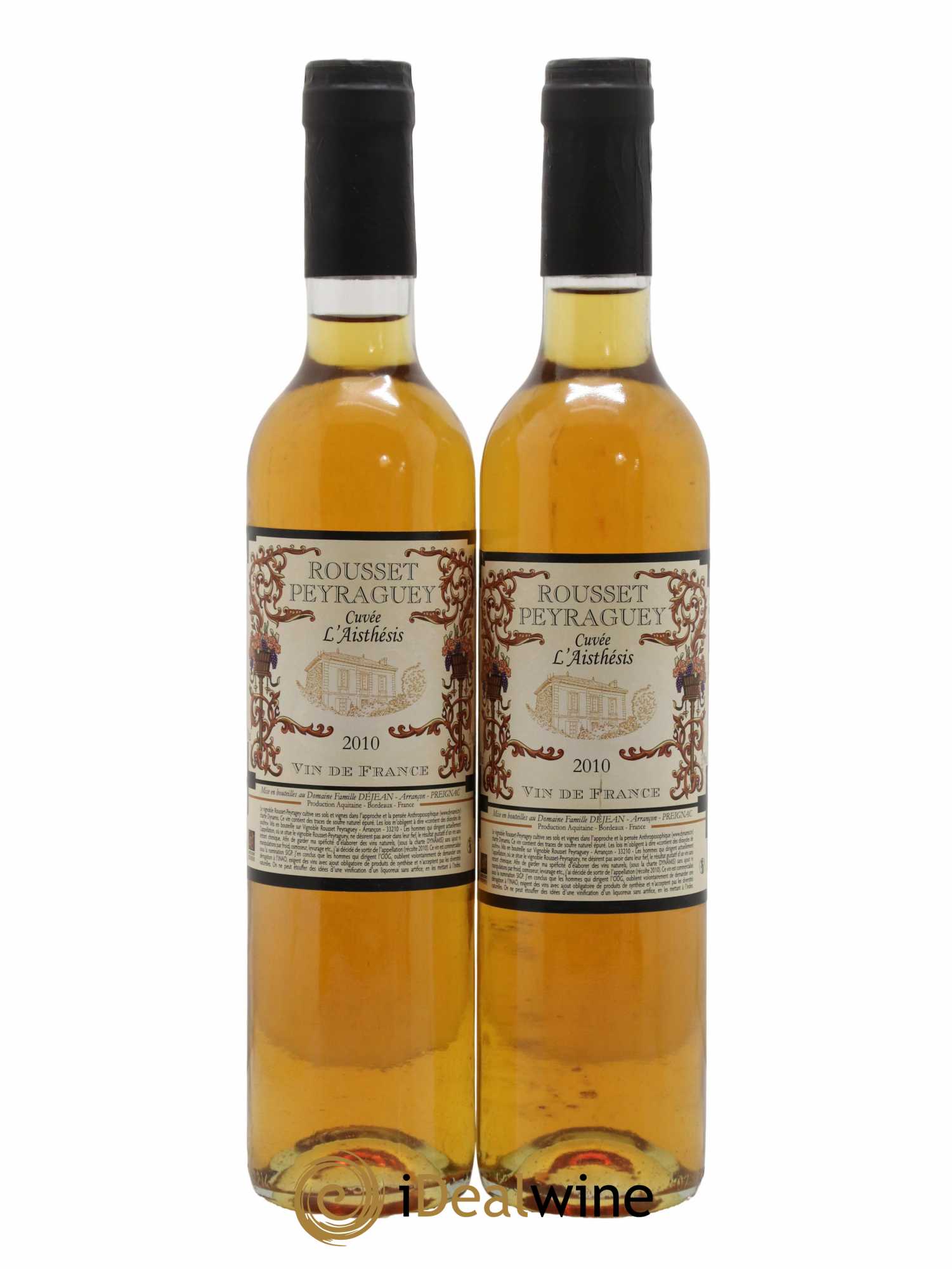 Vin de France 50CL Cuvée L'aisthésis Rousset Peyraguey 2010 - Lotto di 2 bottiglie - 0