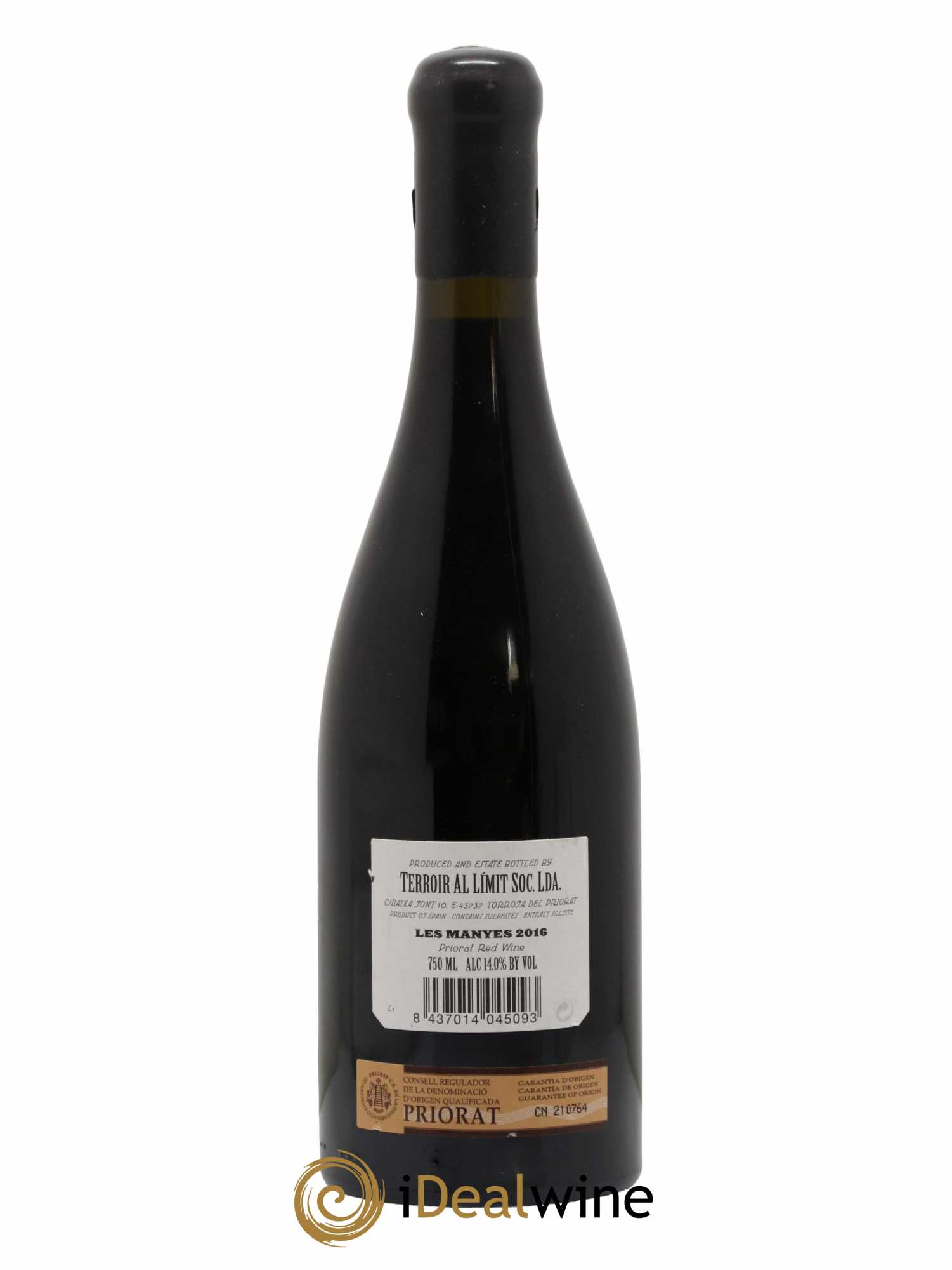Priorat Terroir Al Limit Les Manyes Dominik Hubert Les Manyes Terroir Al Limit 2016 - Lotto di 1 bottiglia - 1