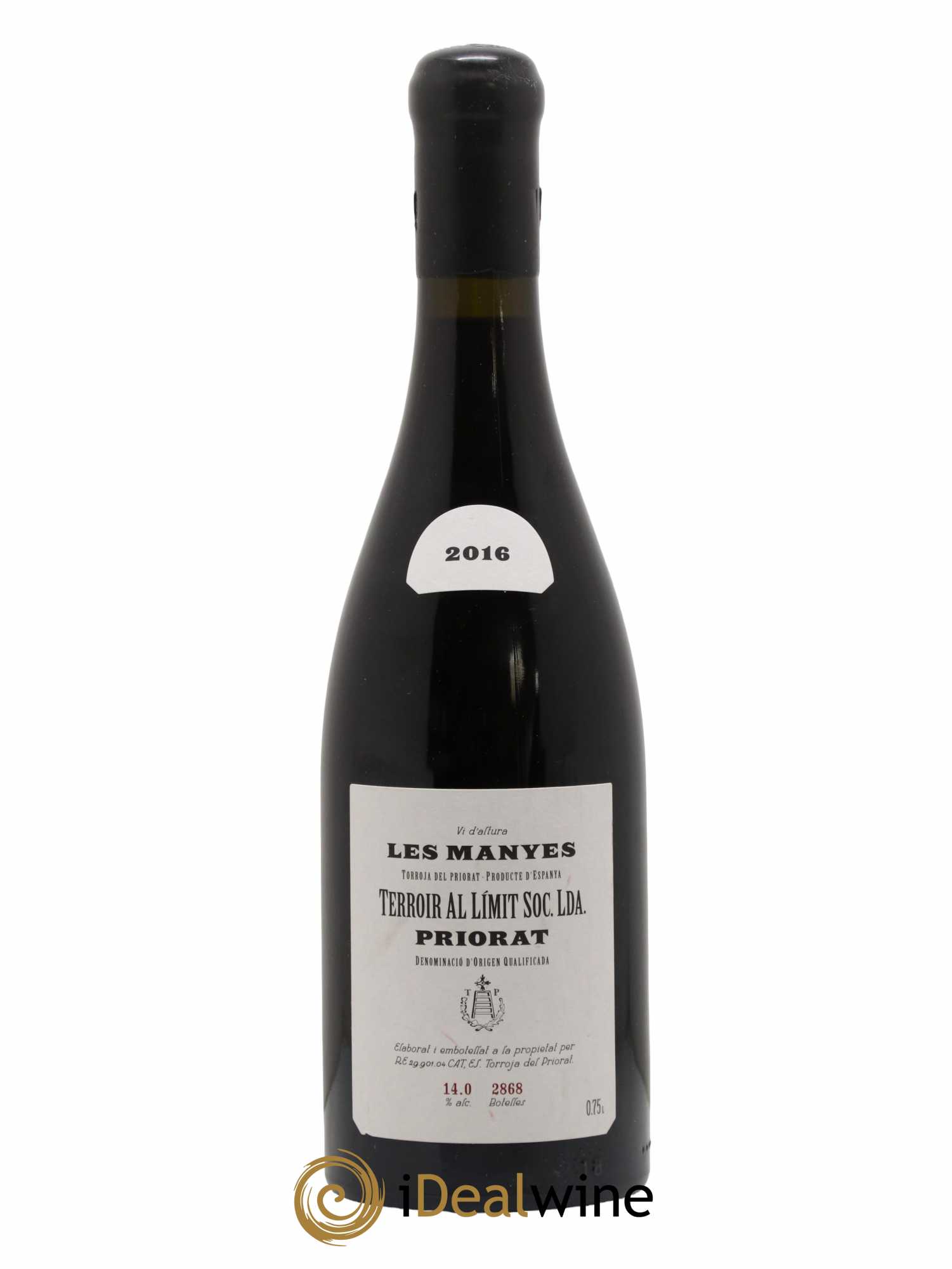 Priorat Terroir Al Limit Les Manyes Dominik Hubert Les Manyes Terroir Al Limit 2016 - Lotto di 1 bottiglia - 0
