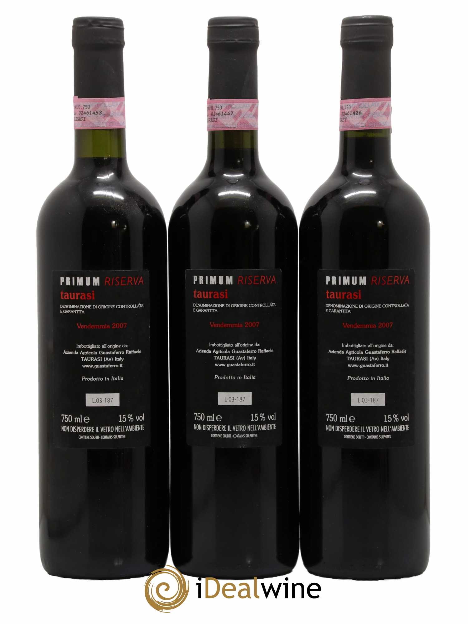Taurasi DOCG Primum Riserva Guastaferro 2007 - Lot de 6 bouteilles - 2
